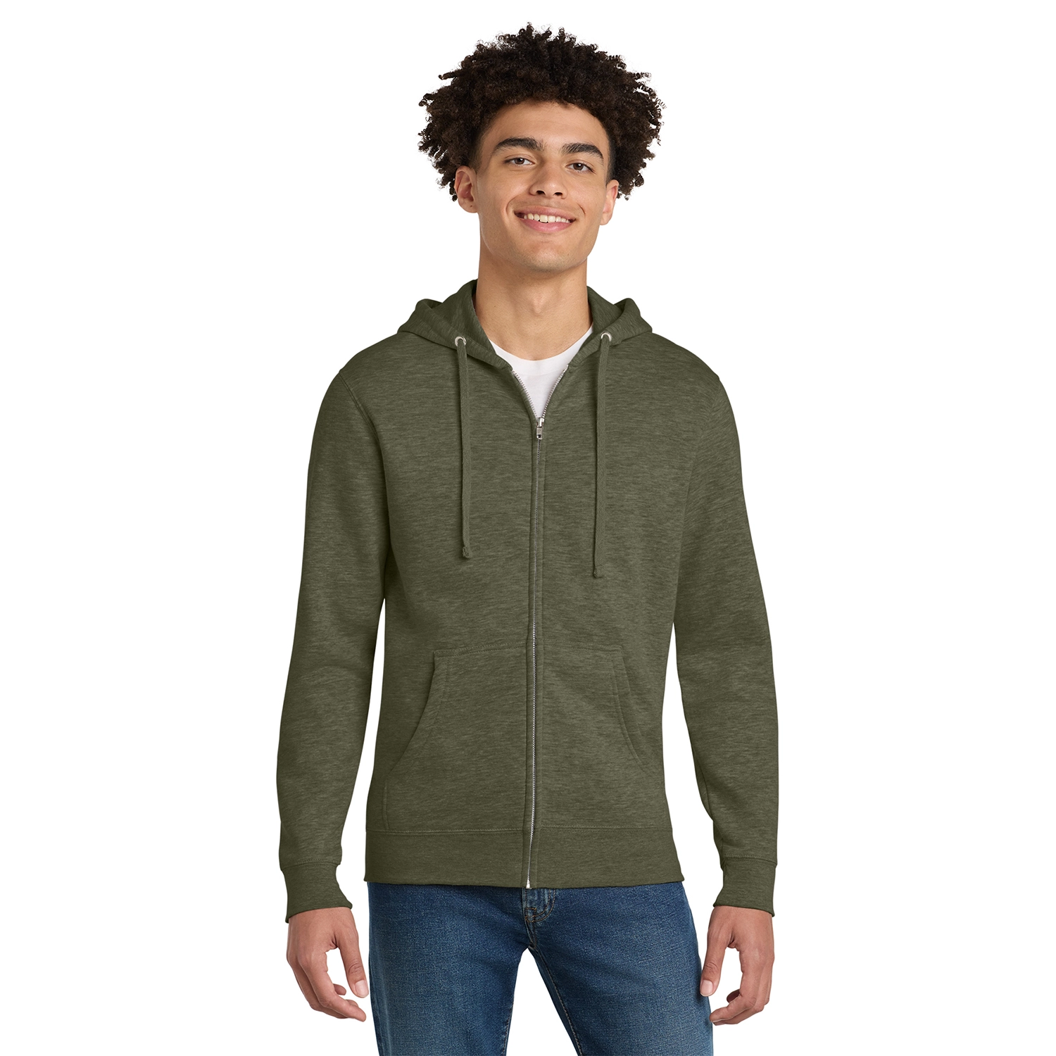 6066_Heathered_Olive_Green