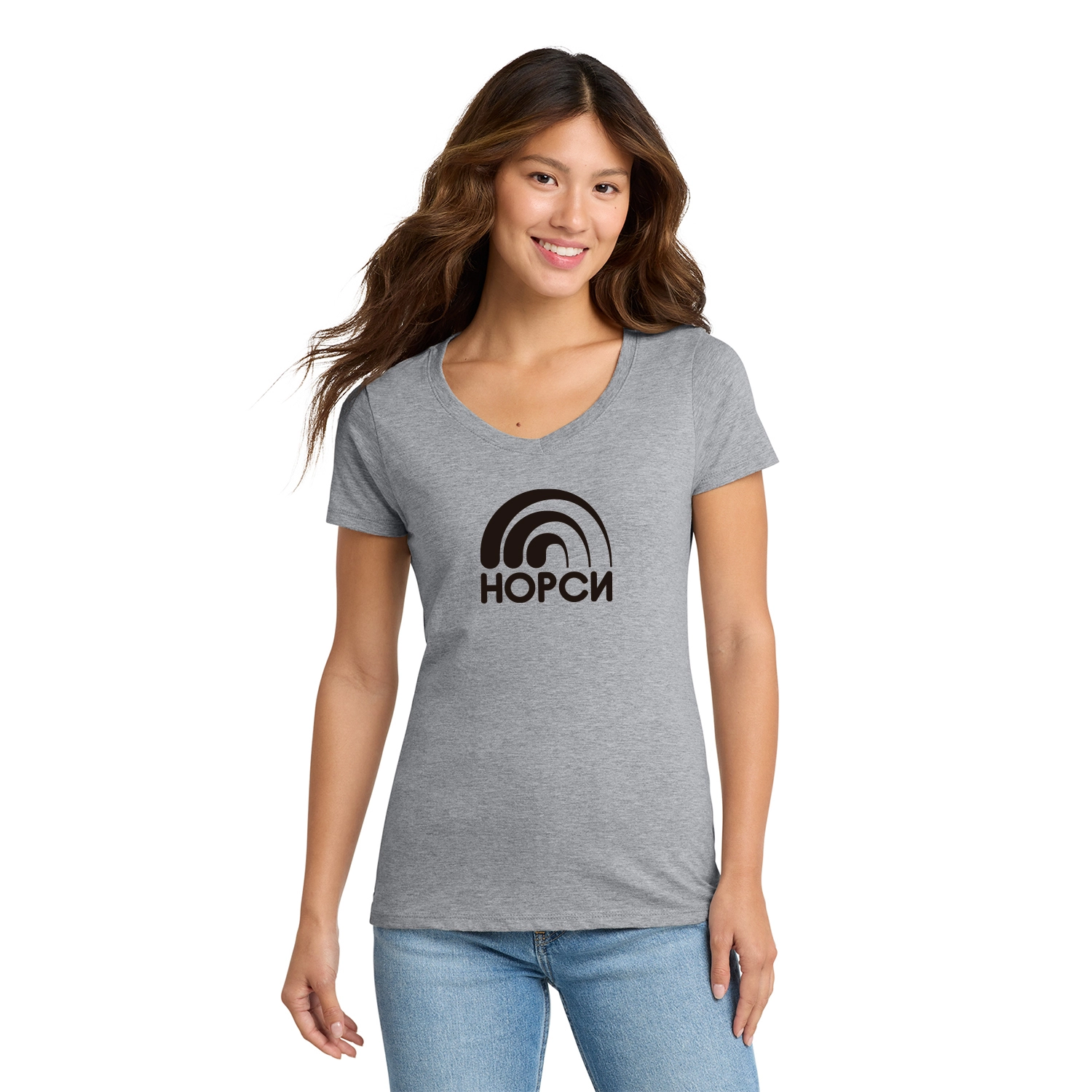 Port & Co Decorated Women's Fan Favorite V-Neck Tee