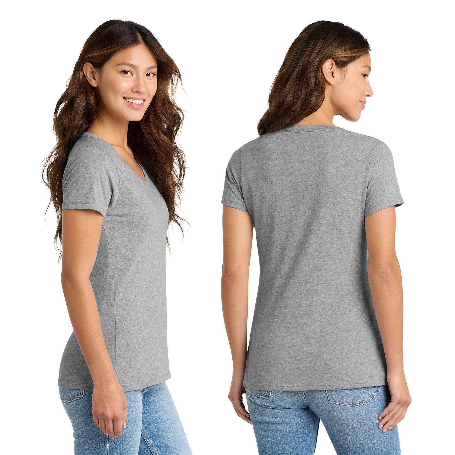 Port & Co Decorated Women’s Fan Favorite V-Neck Tee 2