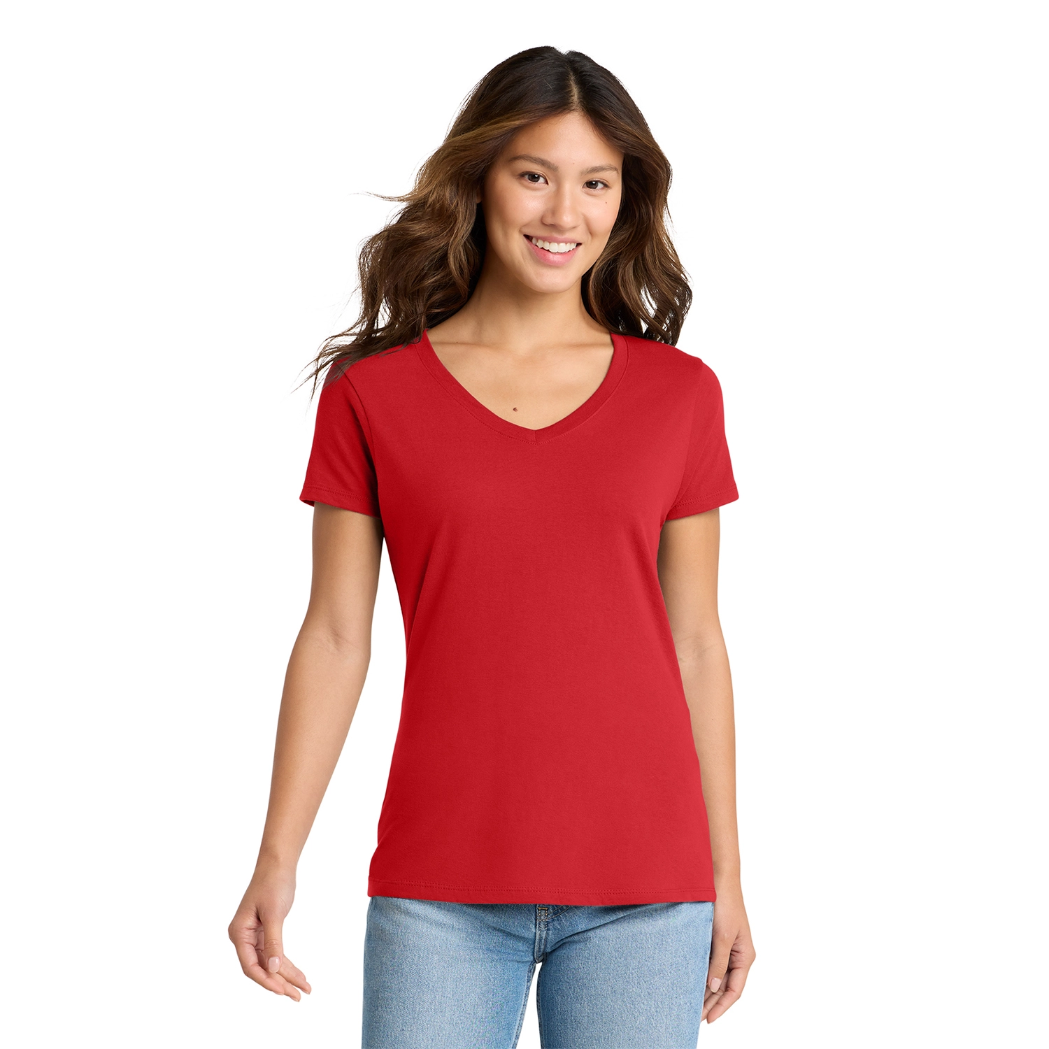 Port & Co Decorated Women’s Fan Favorite V-Neck Tee 4
