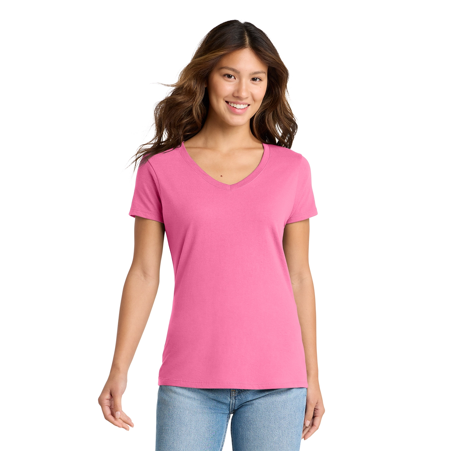 Port & Co Decorated Women’s Fan Favorite V-Neck Tee 8