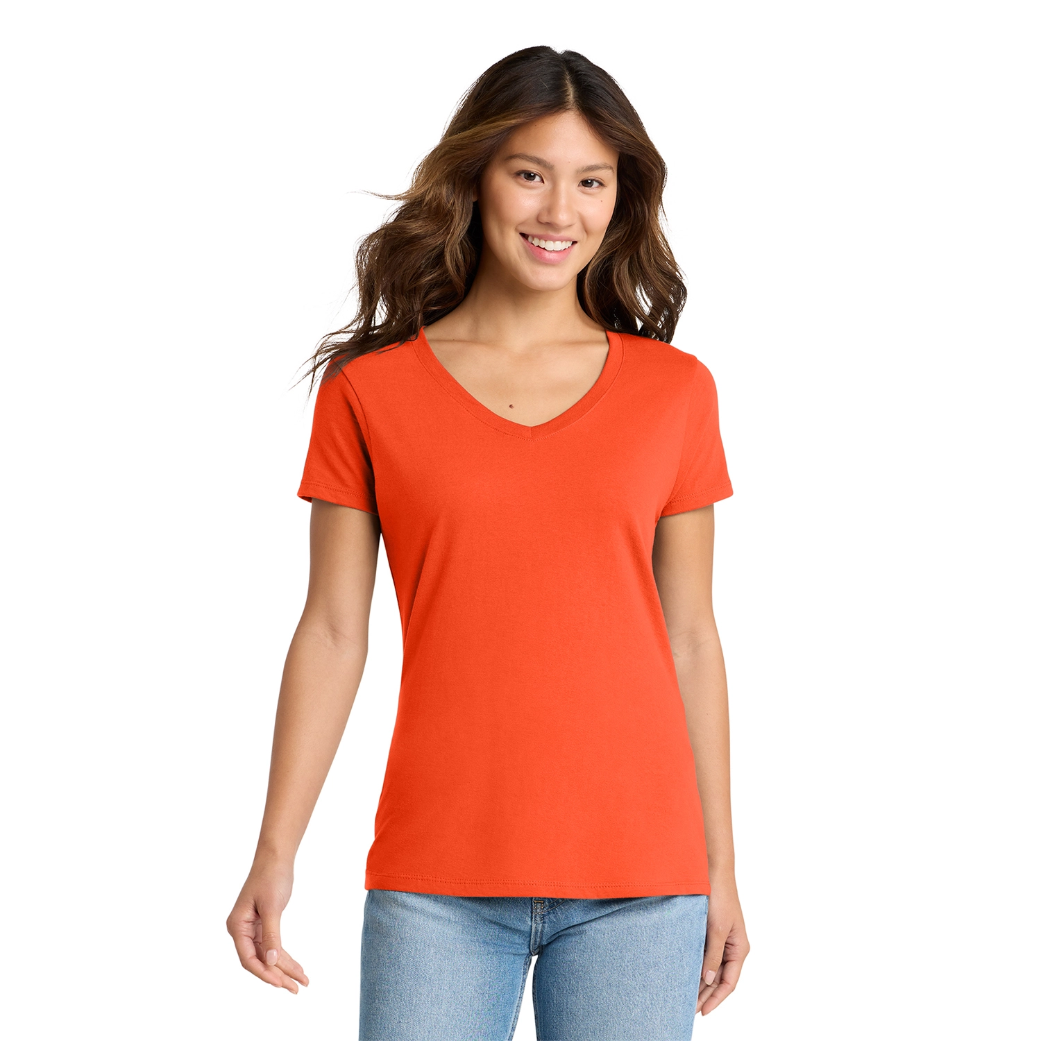 Port & Co Decorated Women’s Fan Favorite V-Neck Tee 9