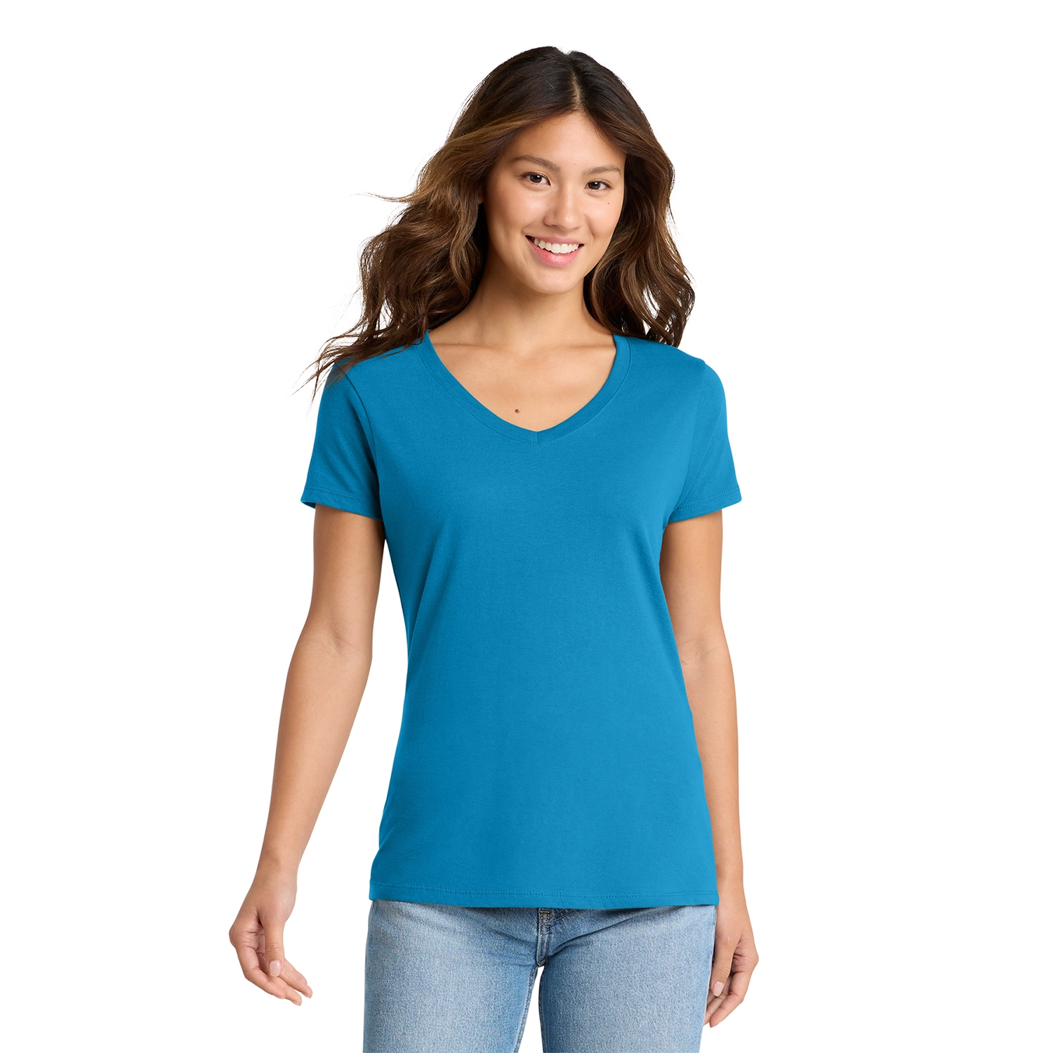 Port & Co Decorated Women’s Fan Favorite V-Neck Tee 10