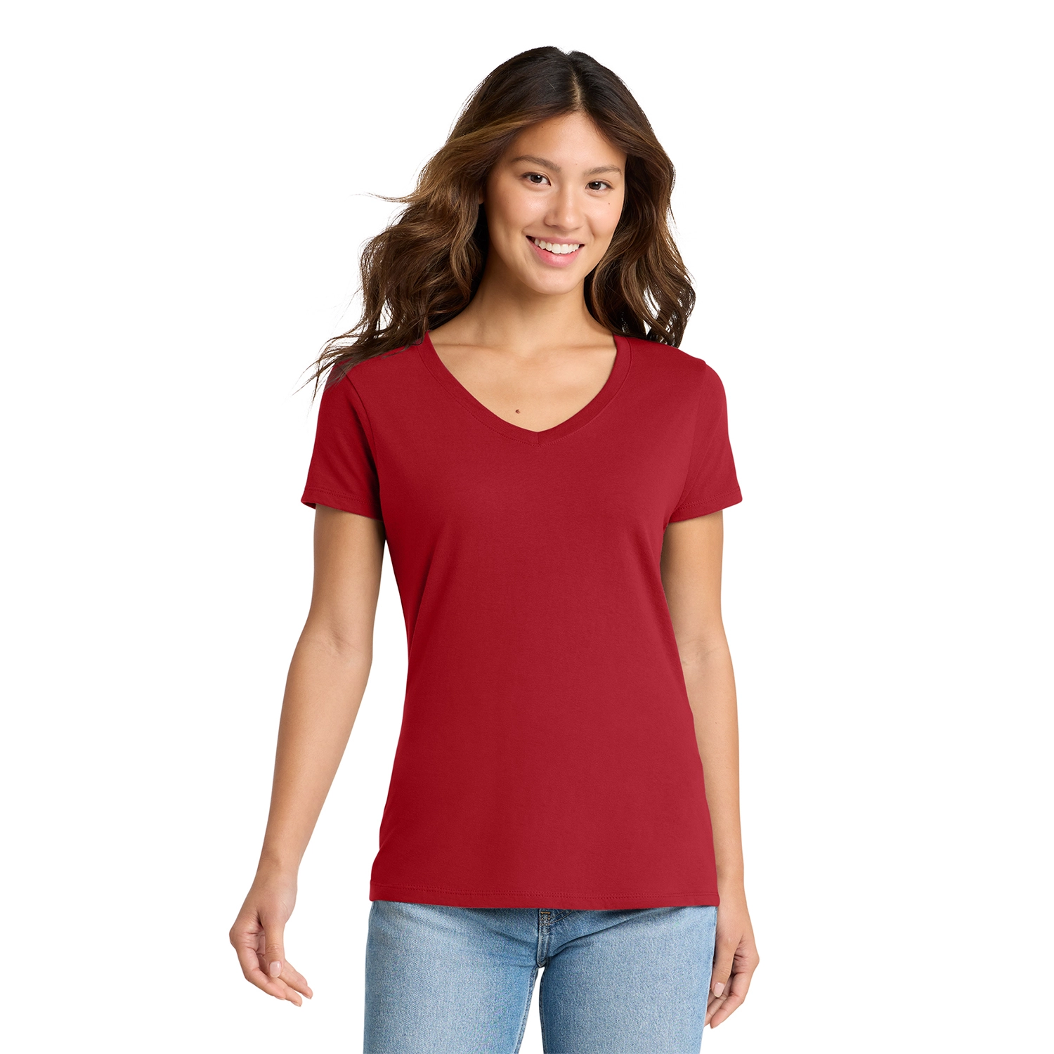 Port & Co Decorated Women’s Fan Favorite V-Neck Tee 11