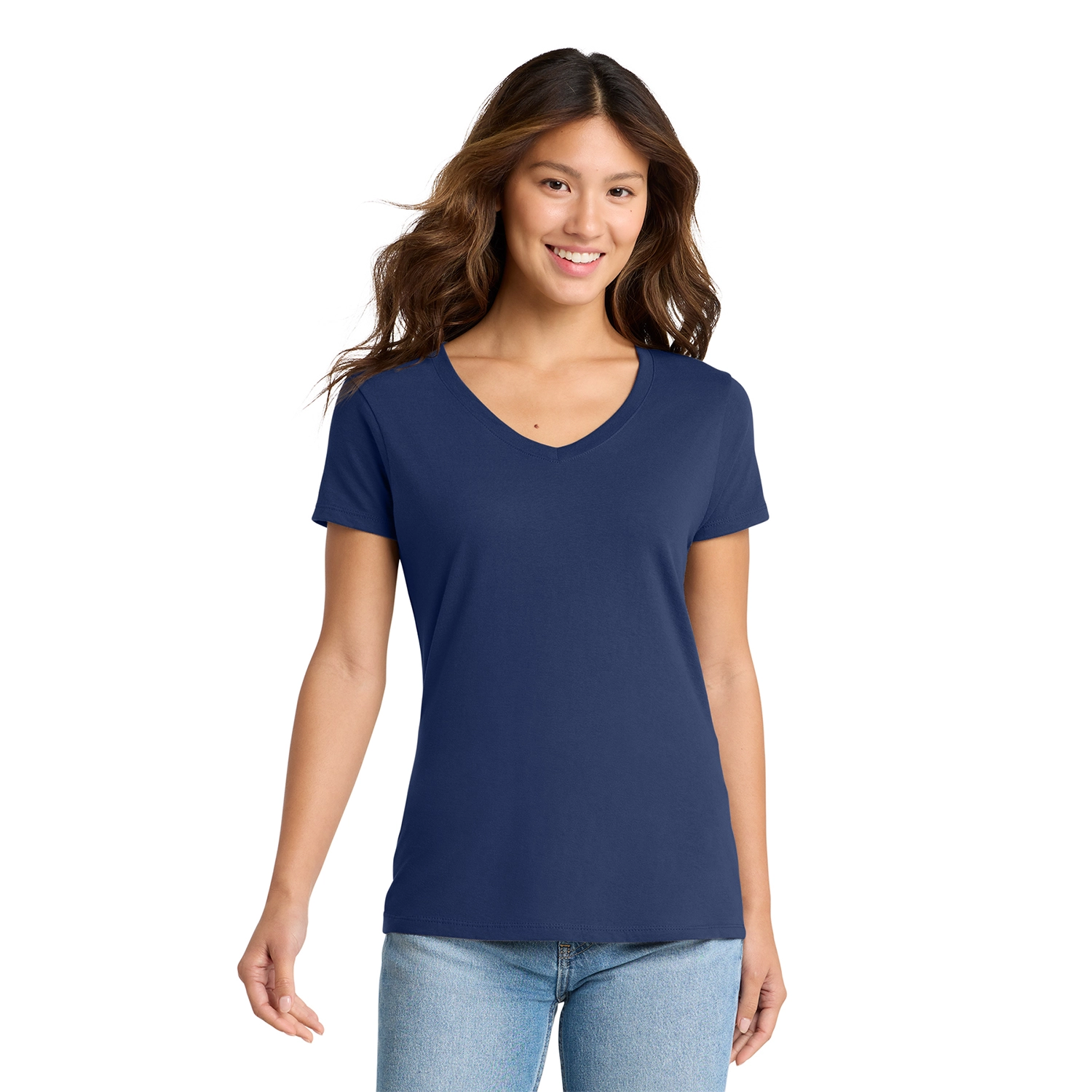 Port & Co Decorated Women’s Fan Favorite V-Neck Tee 12