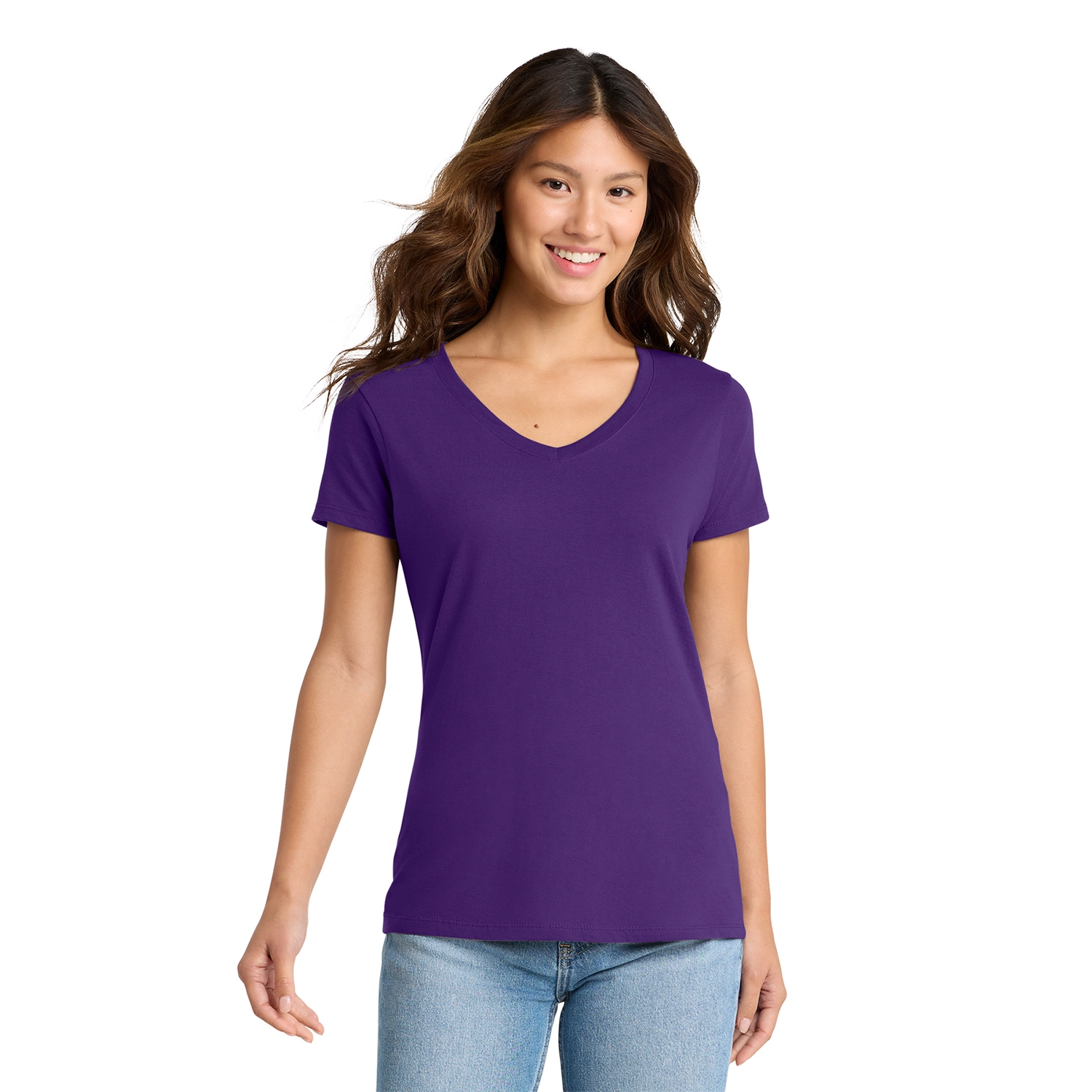 Port & Co Decorated Women’s Fan Favorite V-Neck Tee 13
