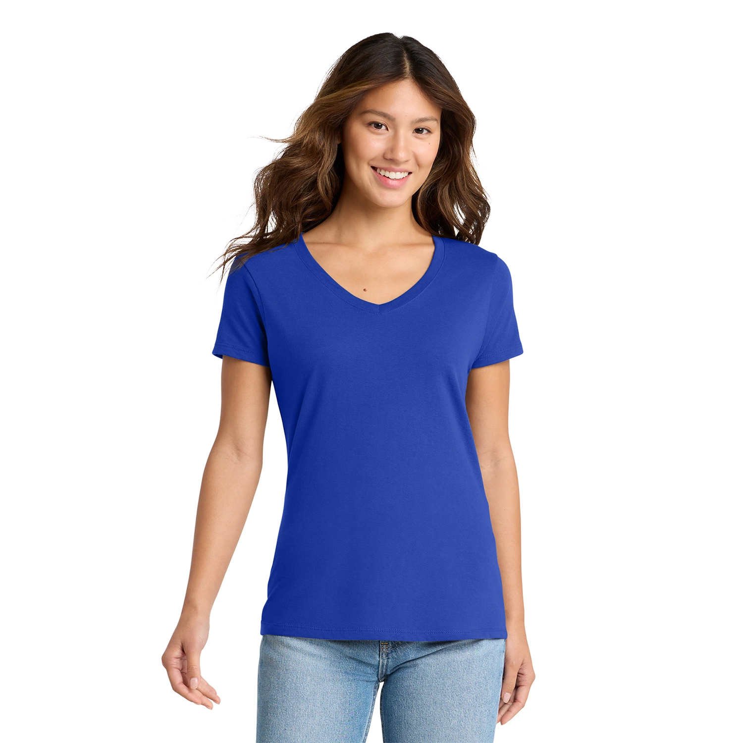 Port & Co Decorated Women’s Fan Favorite V-Neck Tee 14
