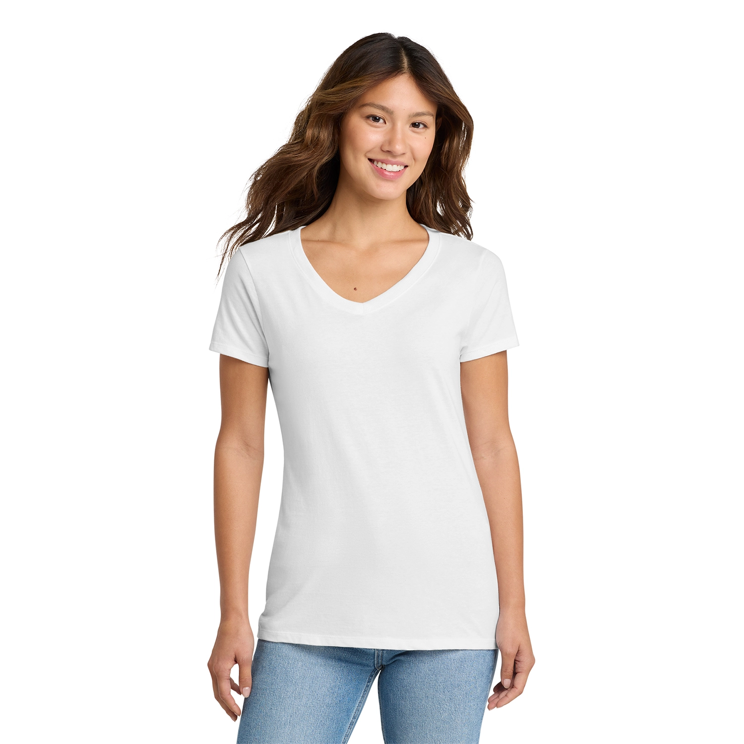 Port & Co Decorated Women’s Fan Favorite V-Neck Tee 15