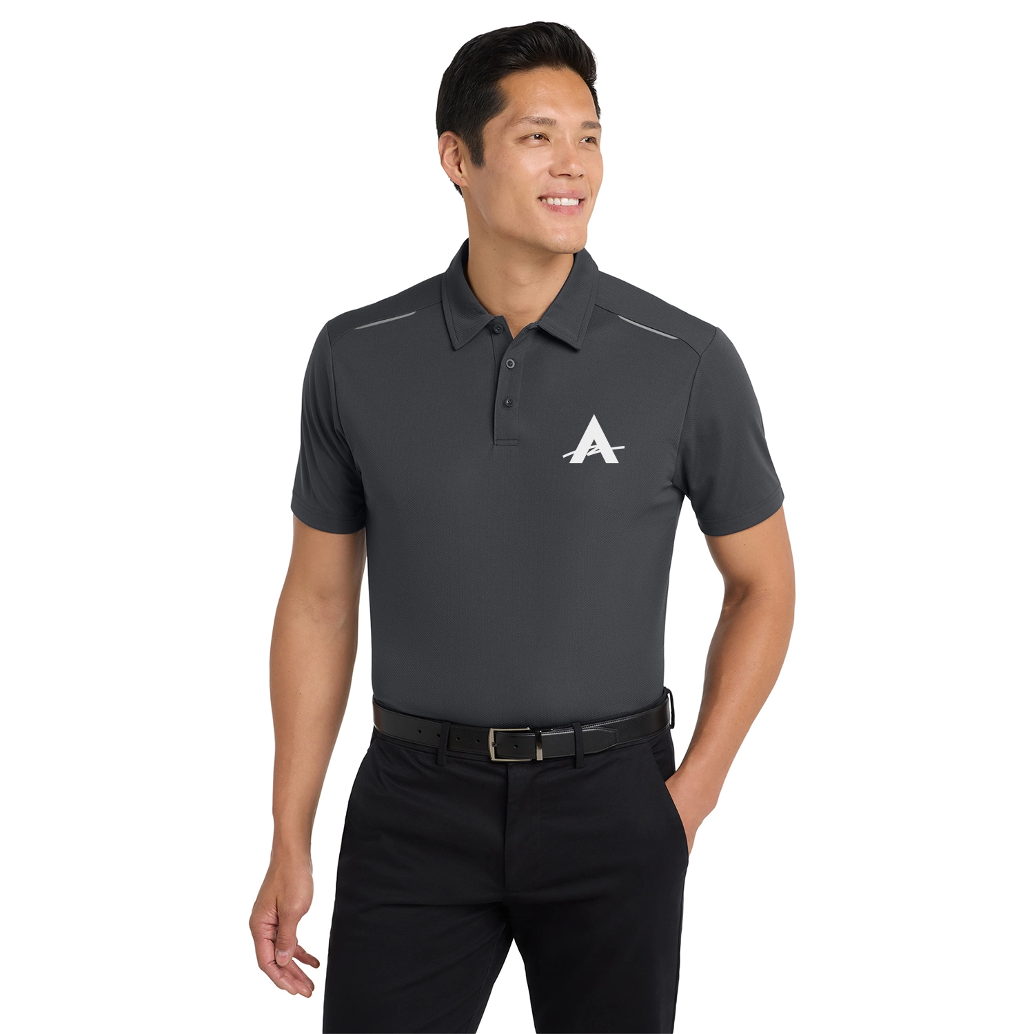 Port Authority Pinpoint Mesh Embroidered Polo