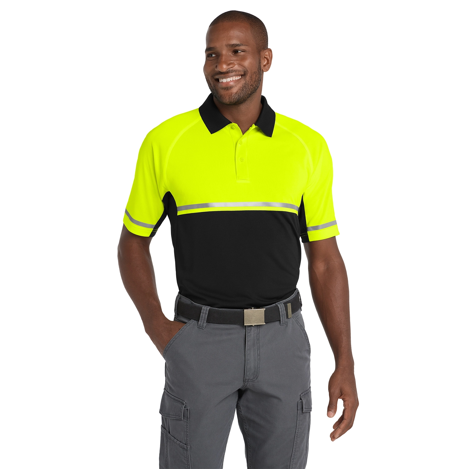 CornerStone Select Lightweight Snag-Proof Enhanced Visibility Embroidered Polo 3