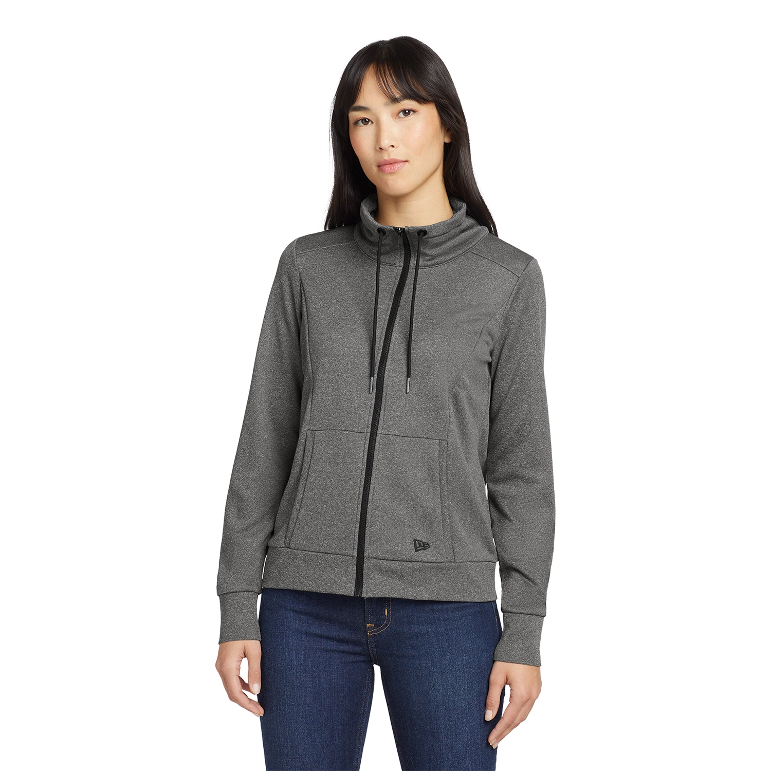 New Era Women’s Performance Terry Embroidered Full-Zip Cowl 4