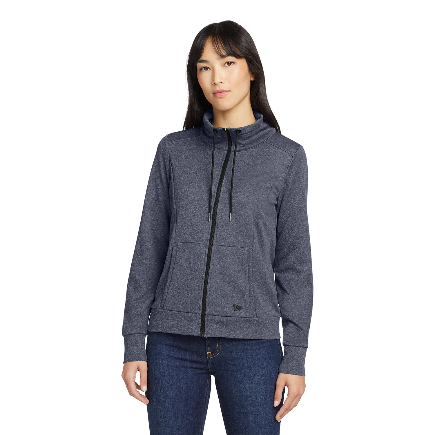 New Era Women’s Performance Terry Embroidered Full-Zip Cowl 5