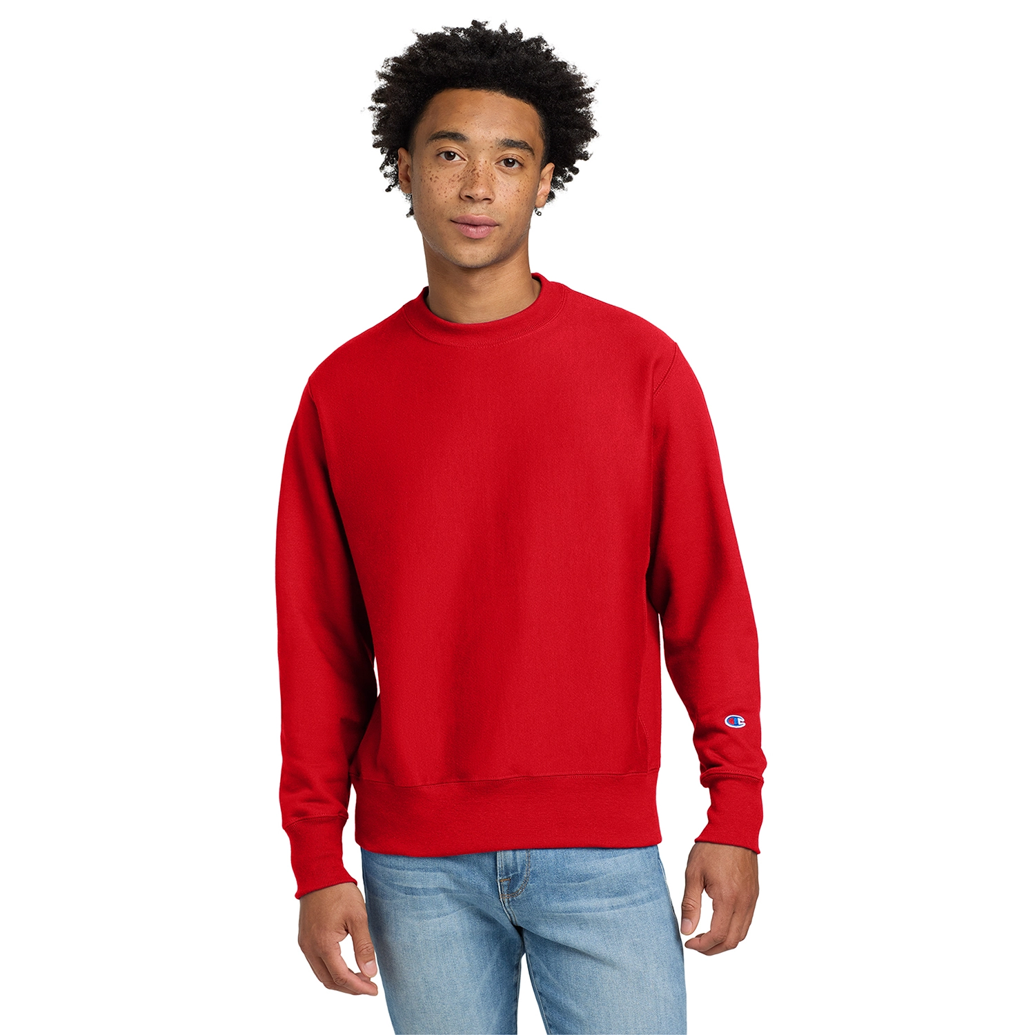 Champion Decorated Reverse Weave Crewneck Sweatshirt 9