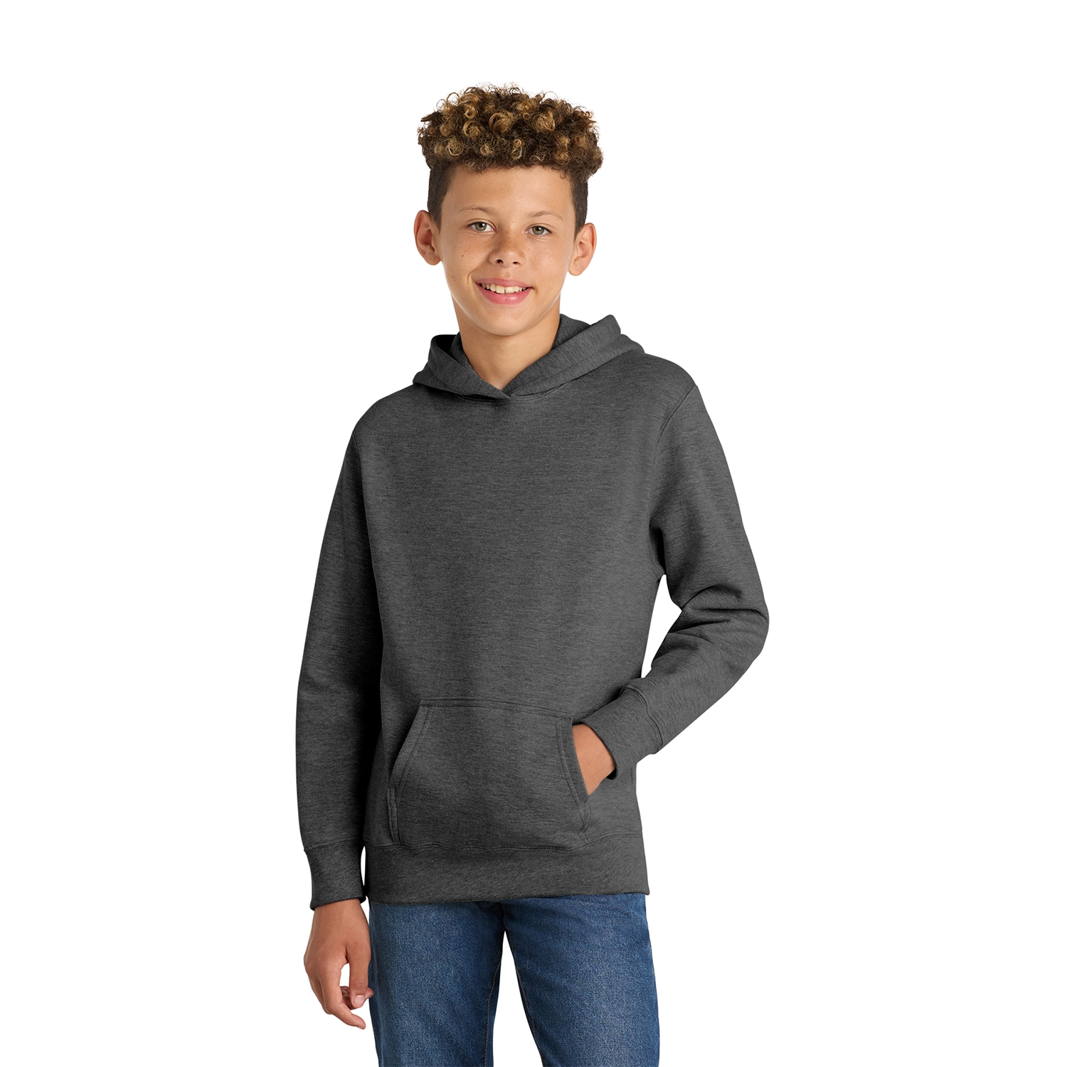 Port & Co Decorated Youth Fan Favorite Fleece Pullover Hooded Sweatshirt 5
