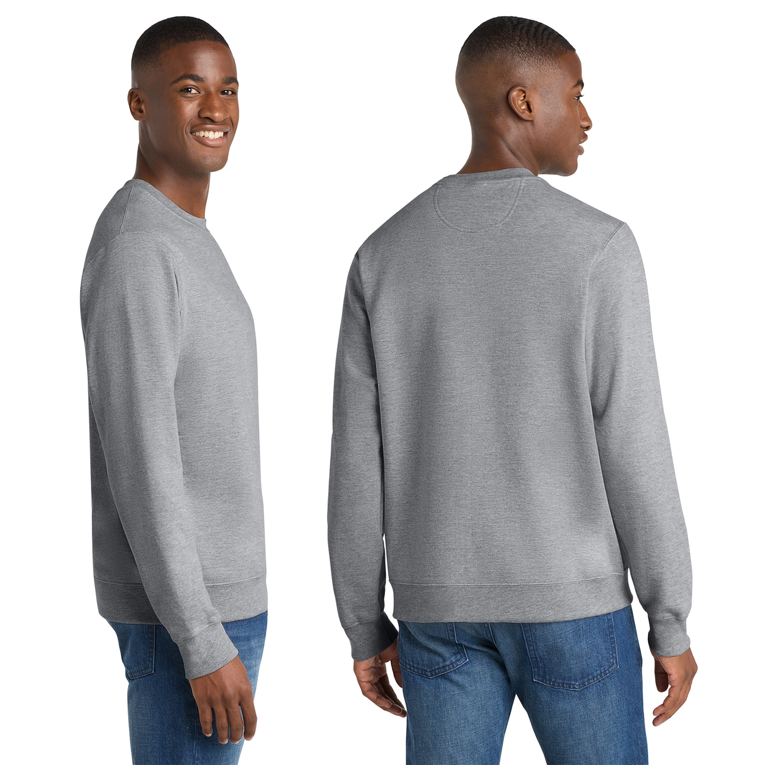 Port & Co Decorated Fan Favorite Fleece Crewneck Sweatshirt 2