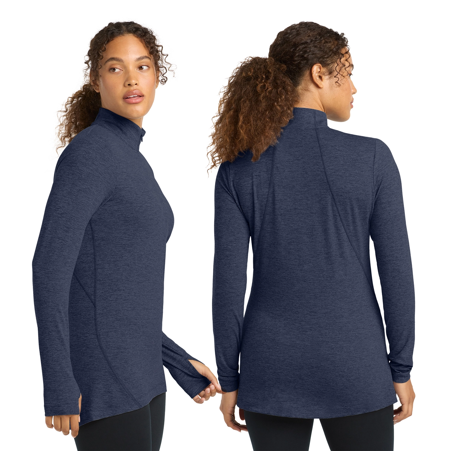 Sport-Tek Women's Exchange 1.5 Long Sleeve Embroidered 1/2-Zip