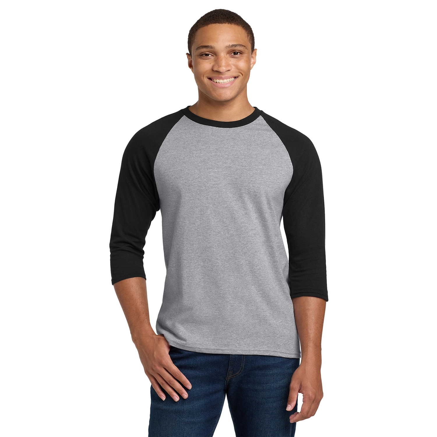 Gildan Decorated Heavy Cotton 3/4-Sleeve Raglan T-Shirt 3
