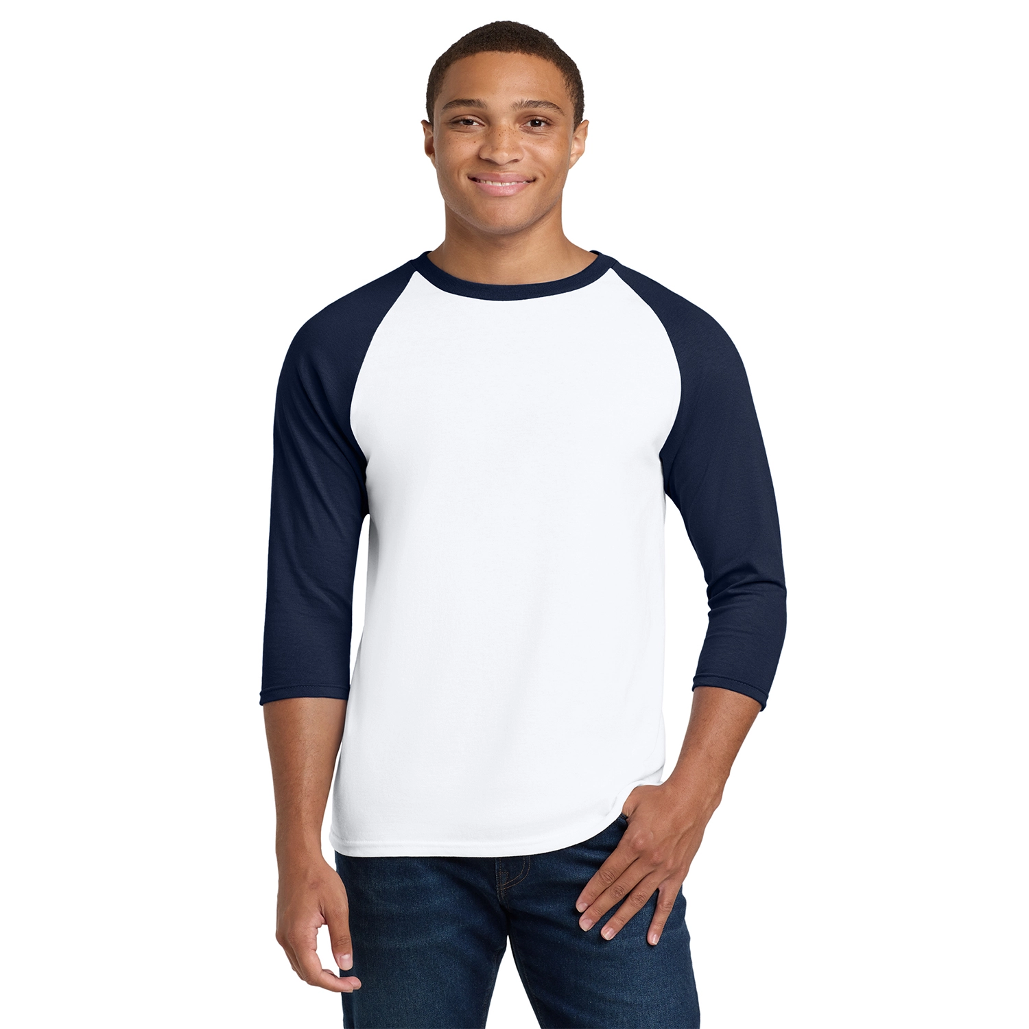 Gildan Decorated Heavy Cotton 3/4-Sleeve Raglan T-Shirt 7