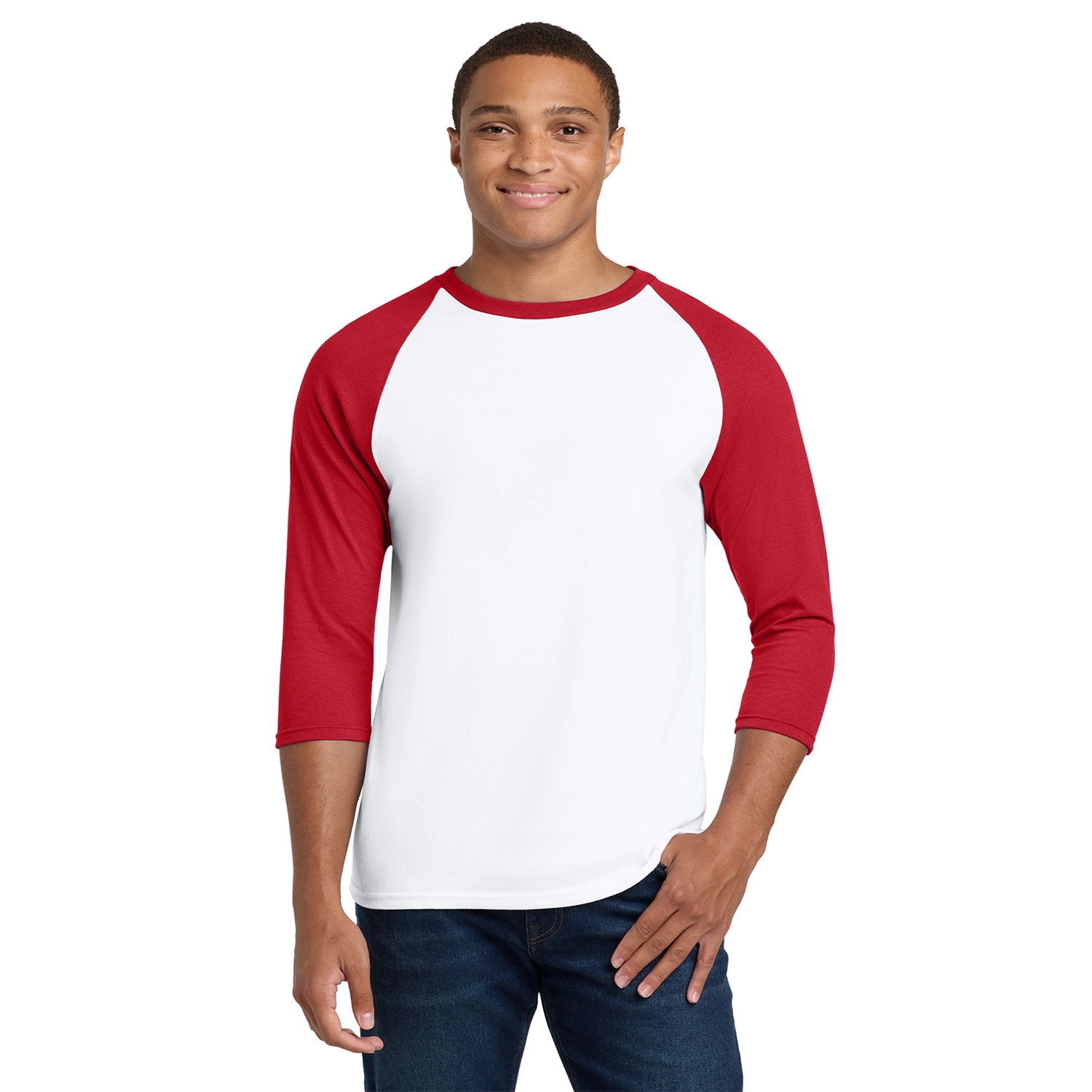 Gildan Decorated Heavy Cotton 3/4-Sleeve Raglan T-Shirt 8