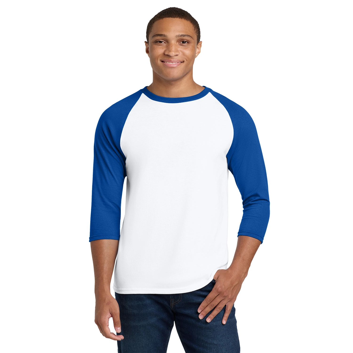 Gildan Decorated Heavy Cotton 3/4-Sleeve Raglan T-Shirt 9