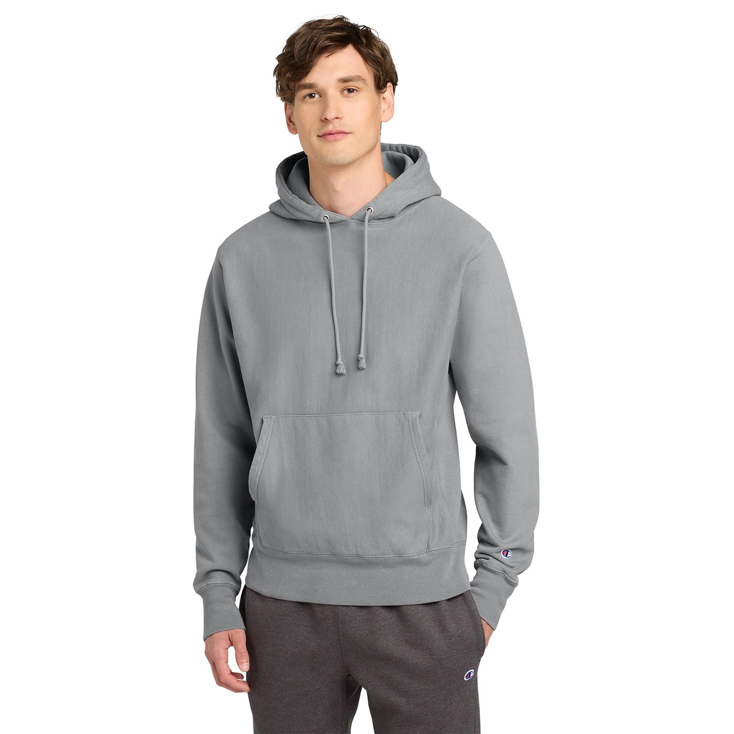 Champion Decorated Reverse Weave Garment-Dyed Hooded Sweatshirt 3
