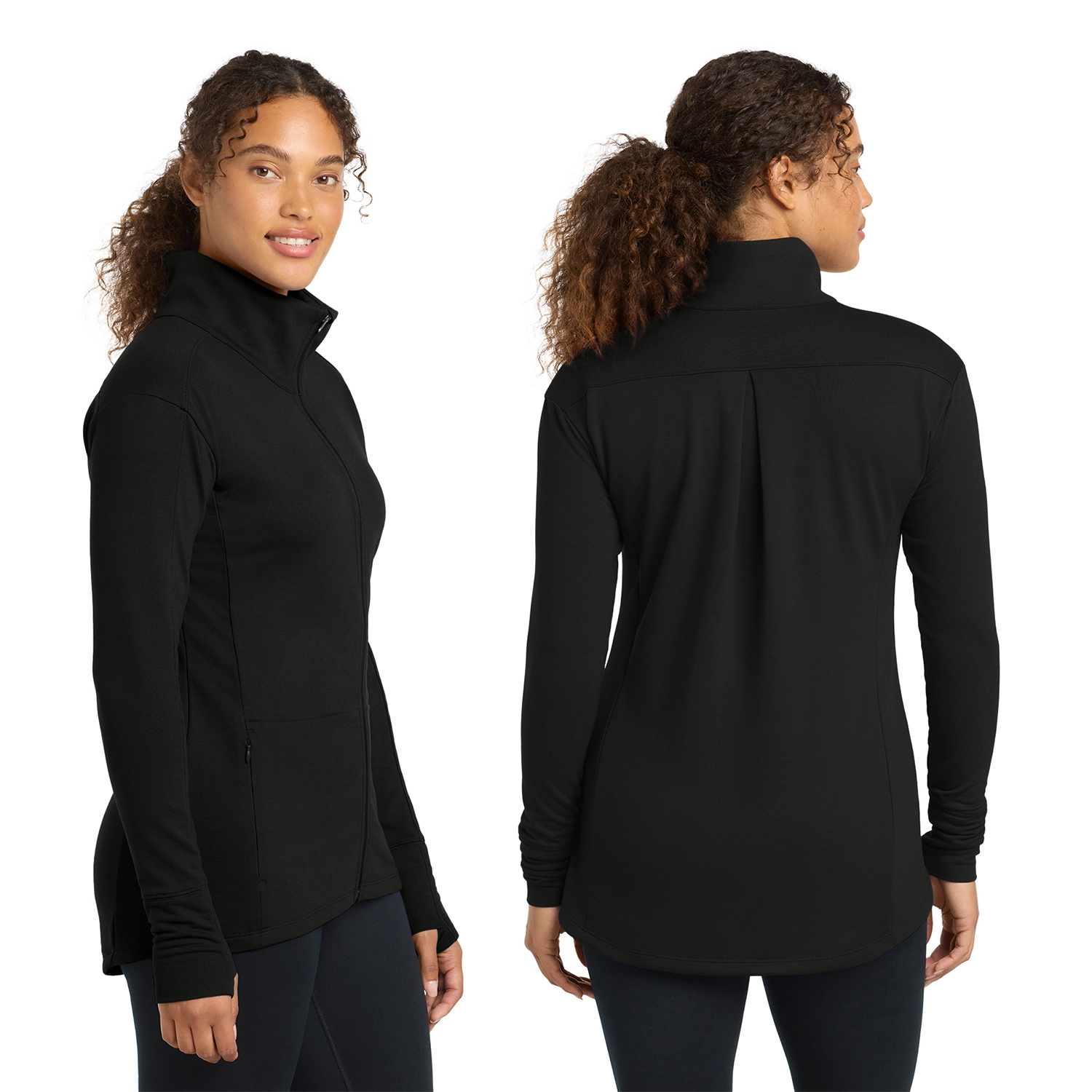 Sport-Tek Women's Sport-Wick Flex Fleece Embroidered Full-Zip