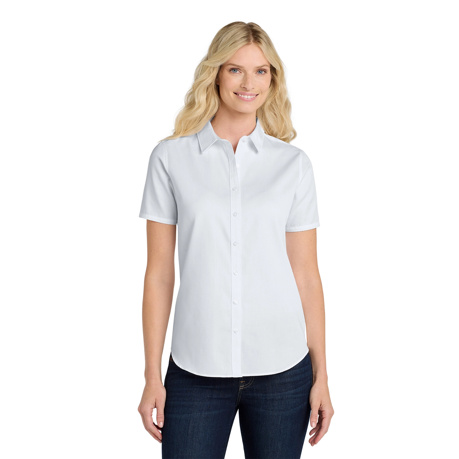 Port Authority Women’s Short Sleeve SuperPro React Embroidered Twill Shirt 15