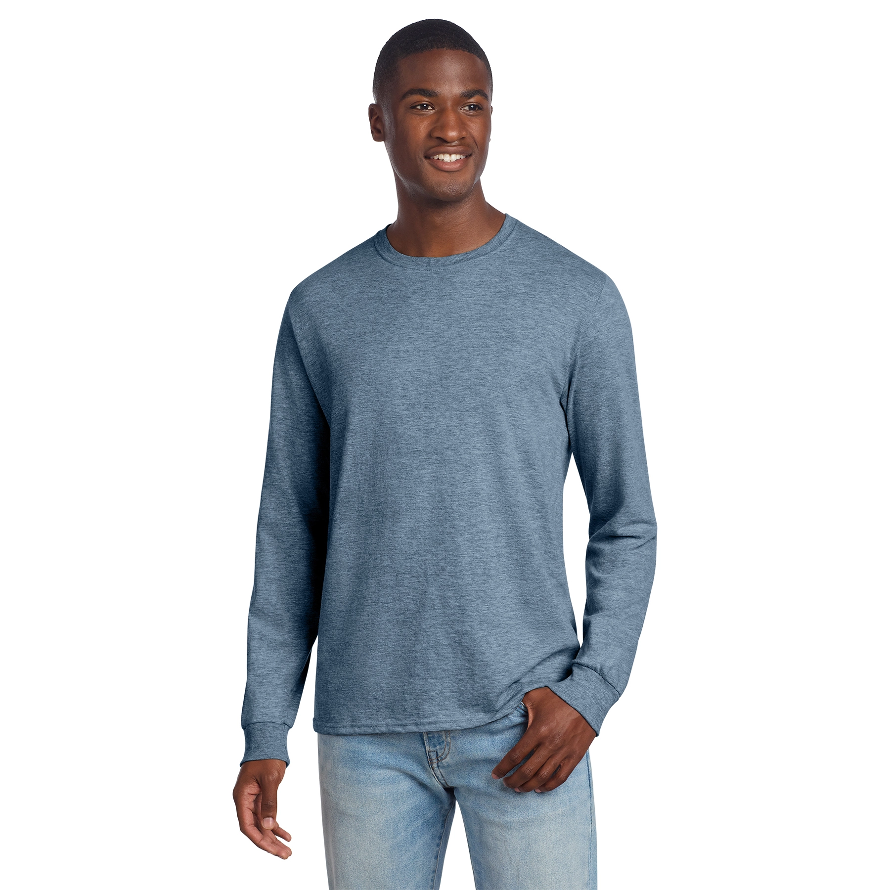 6222LS_Denim_Heather_Blue