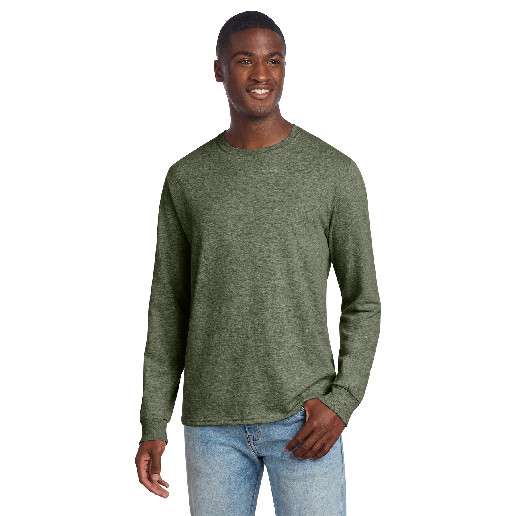 6222LS_Military_Green_Heather
