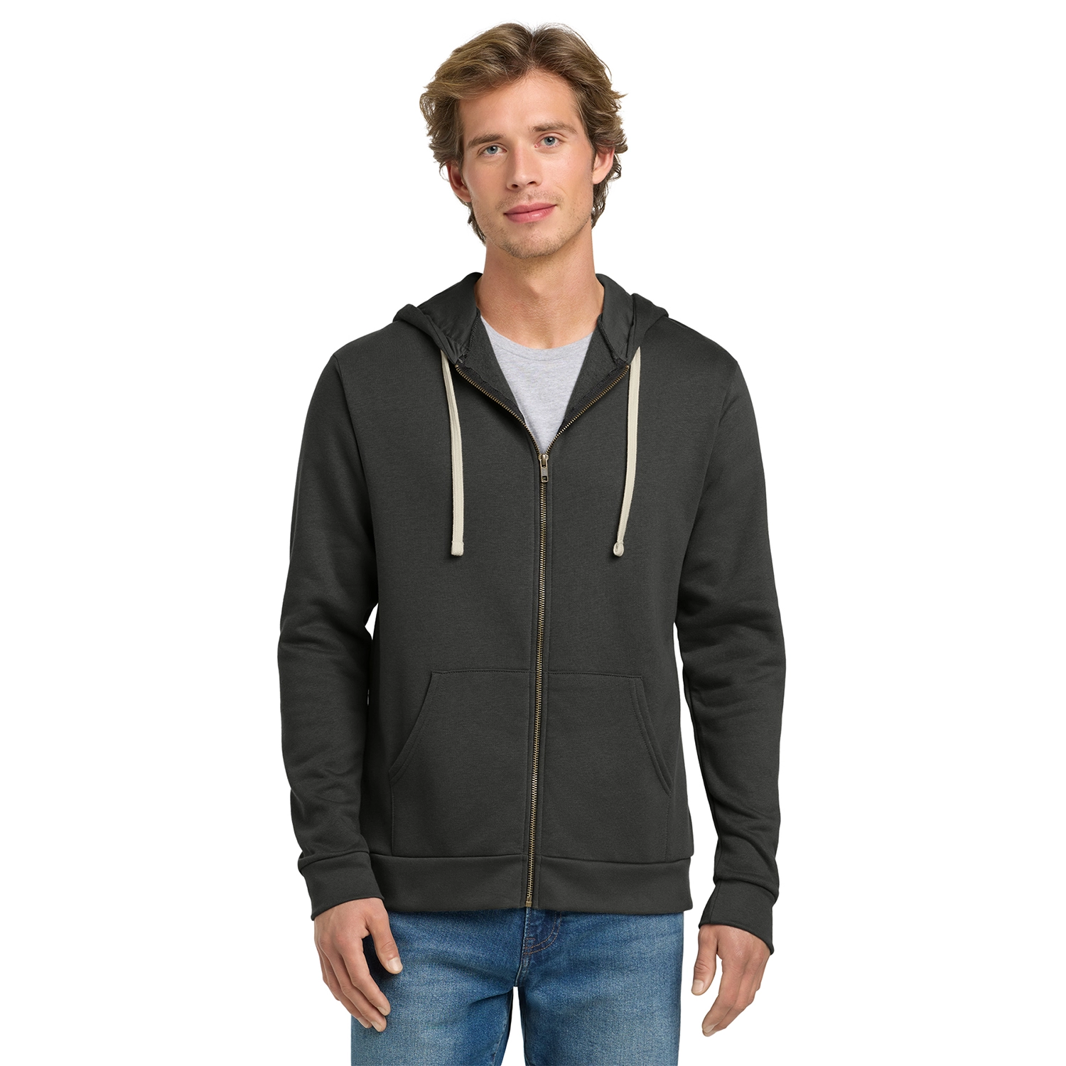 Next Level Apparel Decorated Adult Santa Barbara Zip Hoodie 3