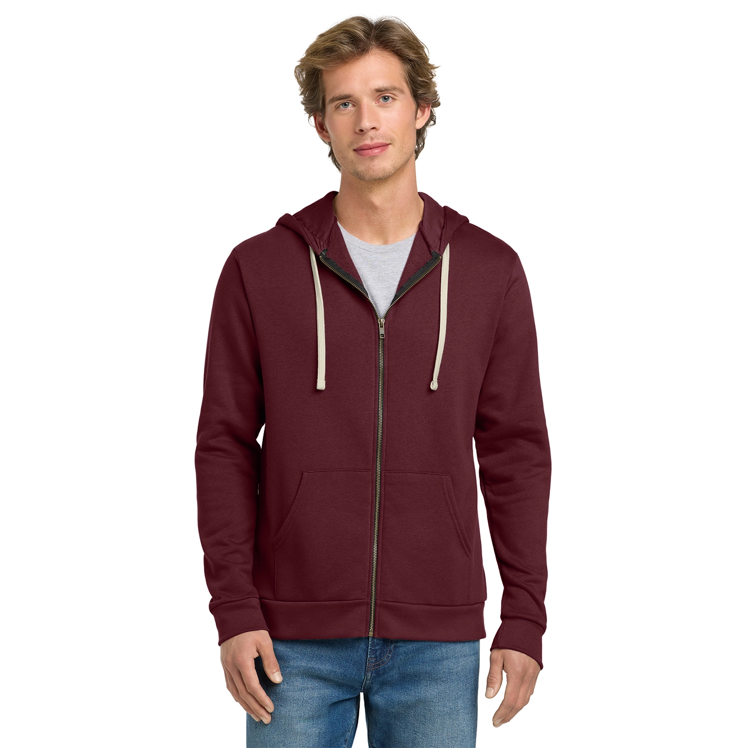 Next Level Apparel Decorated Adult Santa Barbara Zip Hoodie 4