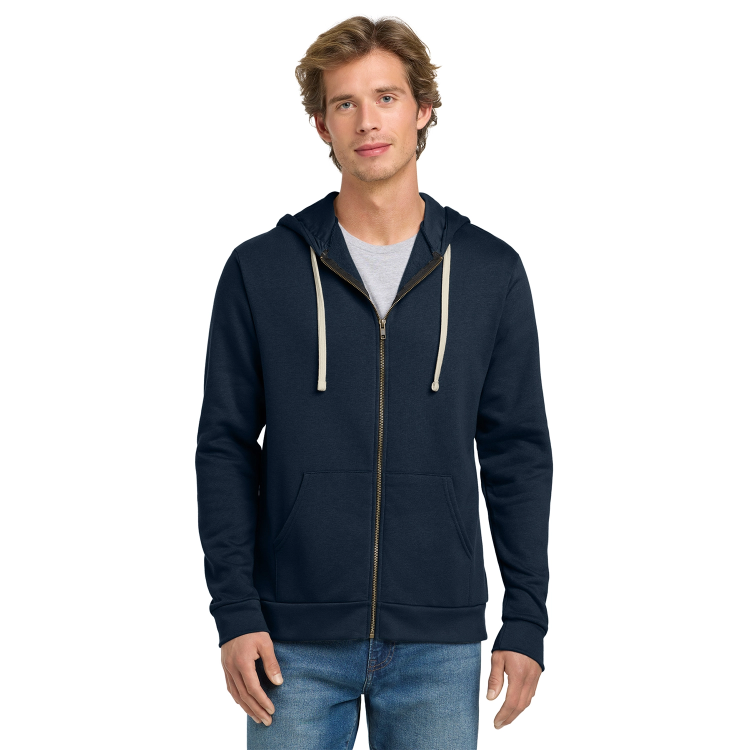 Next Level Apparel Decorated Adult Santa Barbara Zip Hoodie 5
