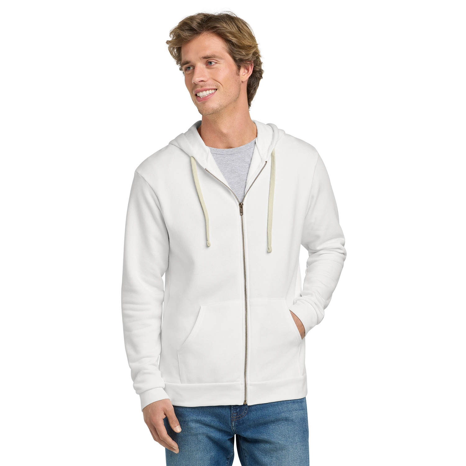 Next Level Apparel Decorated Adult Santa Barbara Zip Hoodie 7