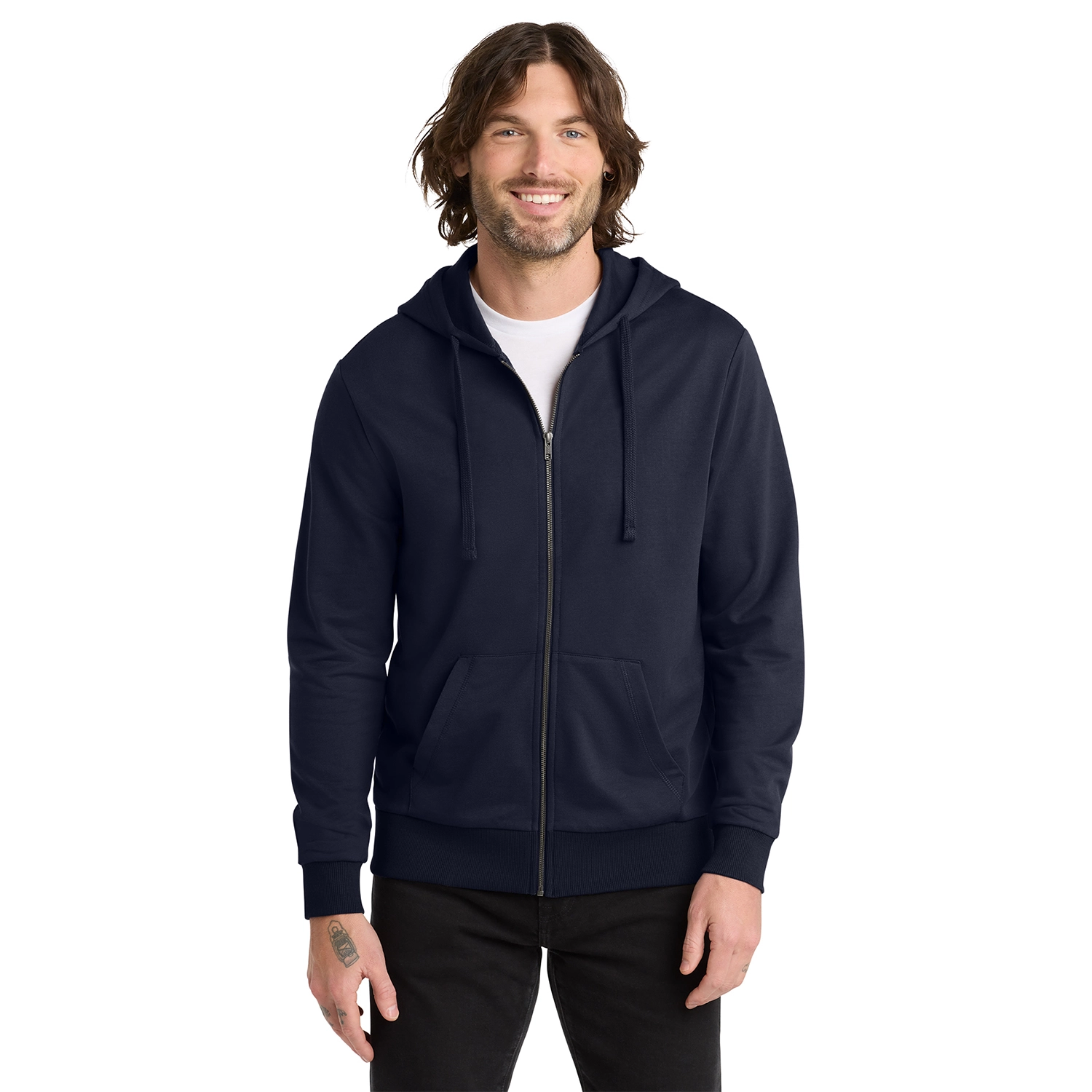 Allmade Decorated Unisex Organic French Terry Full-Zip Hoodie 4