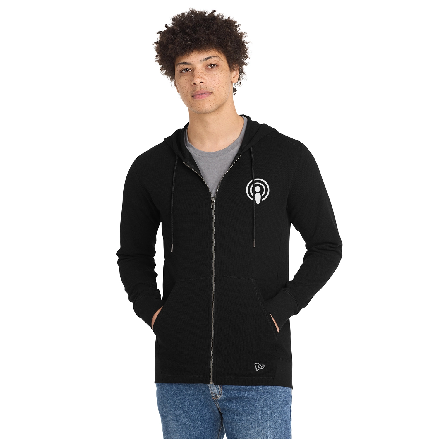 New Era Decorated Thermal Full-Zip Hoodie