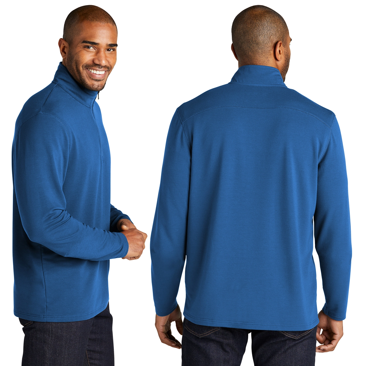 Port Authority Microterry 1/4-Zip Embroidered Pullover 2