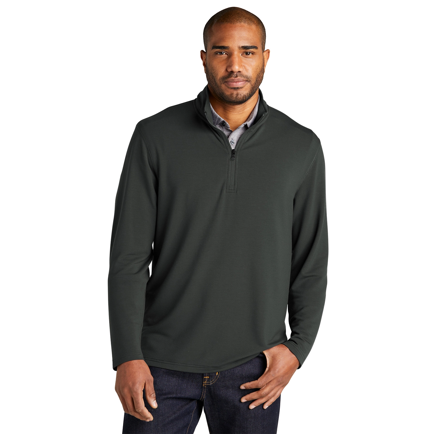 Port Authority Microterry 1/4-Zip Embroidered Pullover 4