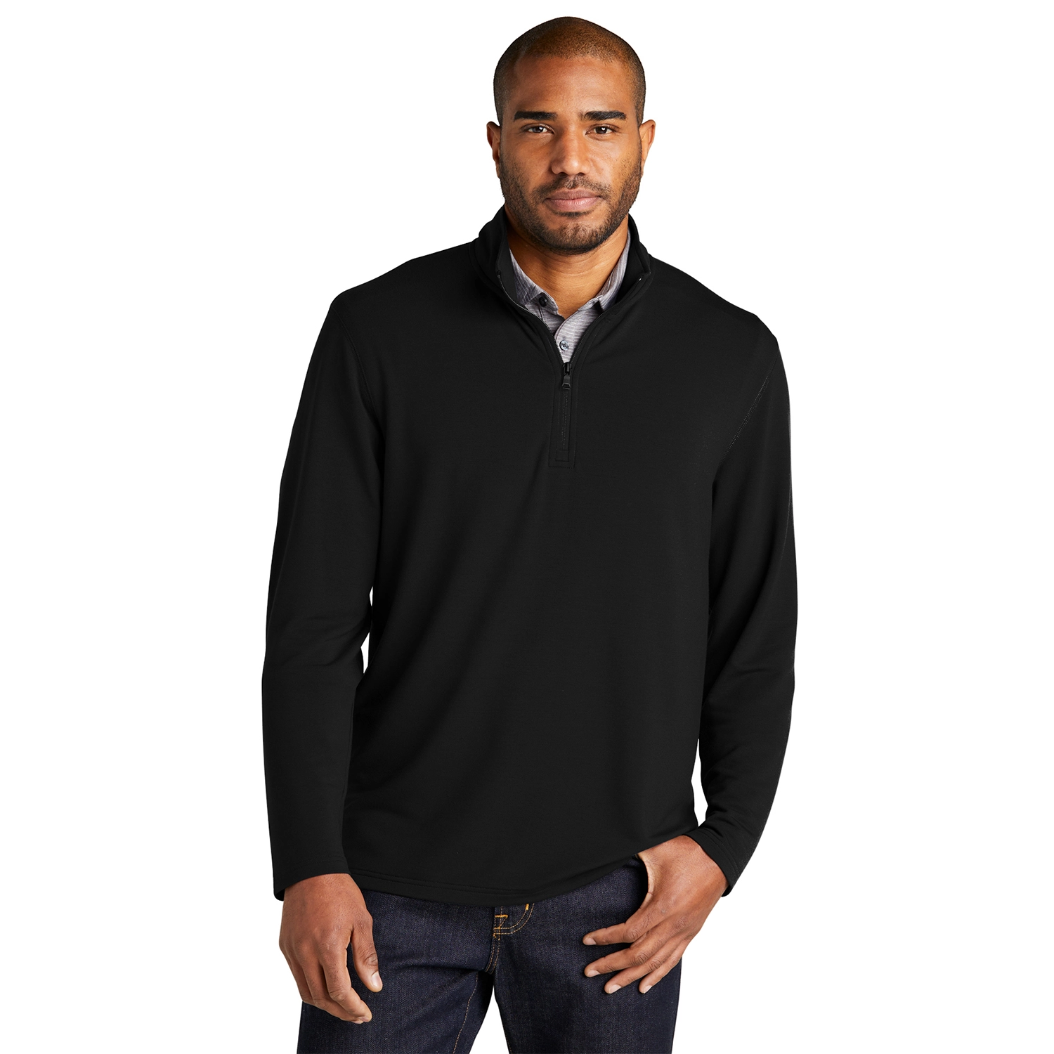 Port Authority Microterry 1/4-Zip Embroidered Pullover 3