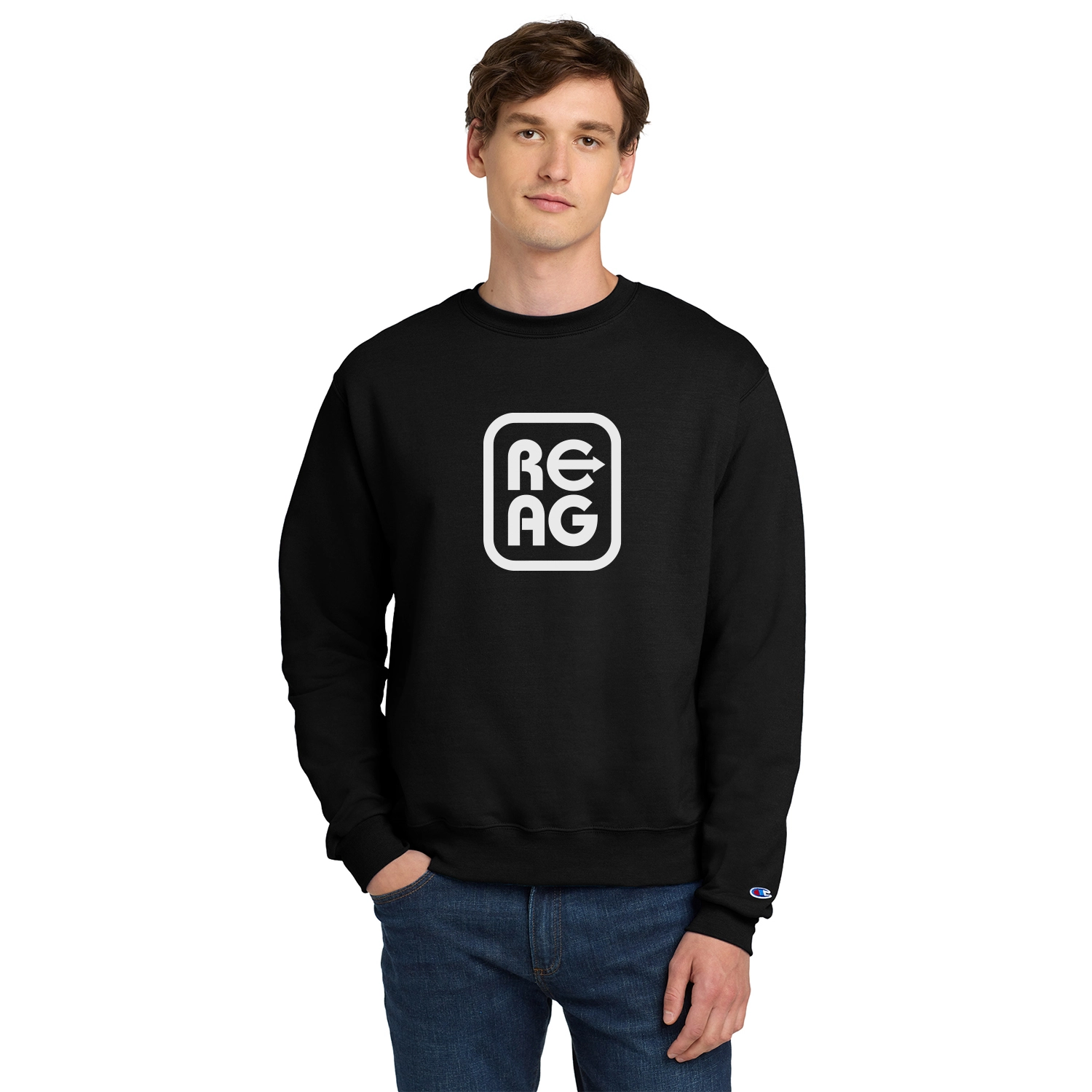 Champion Decorated Powerblend Crewneck Sweatshirt