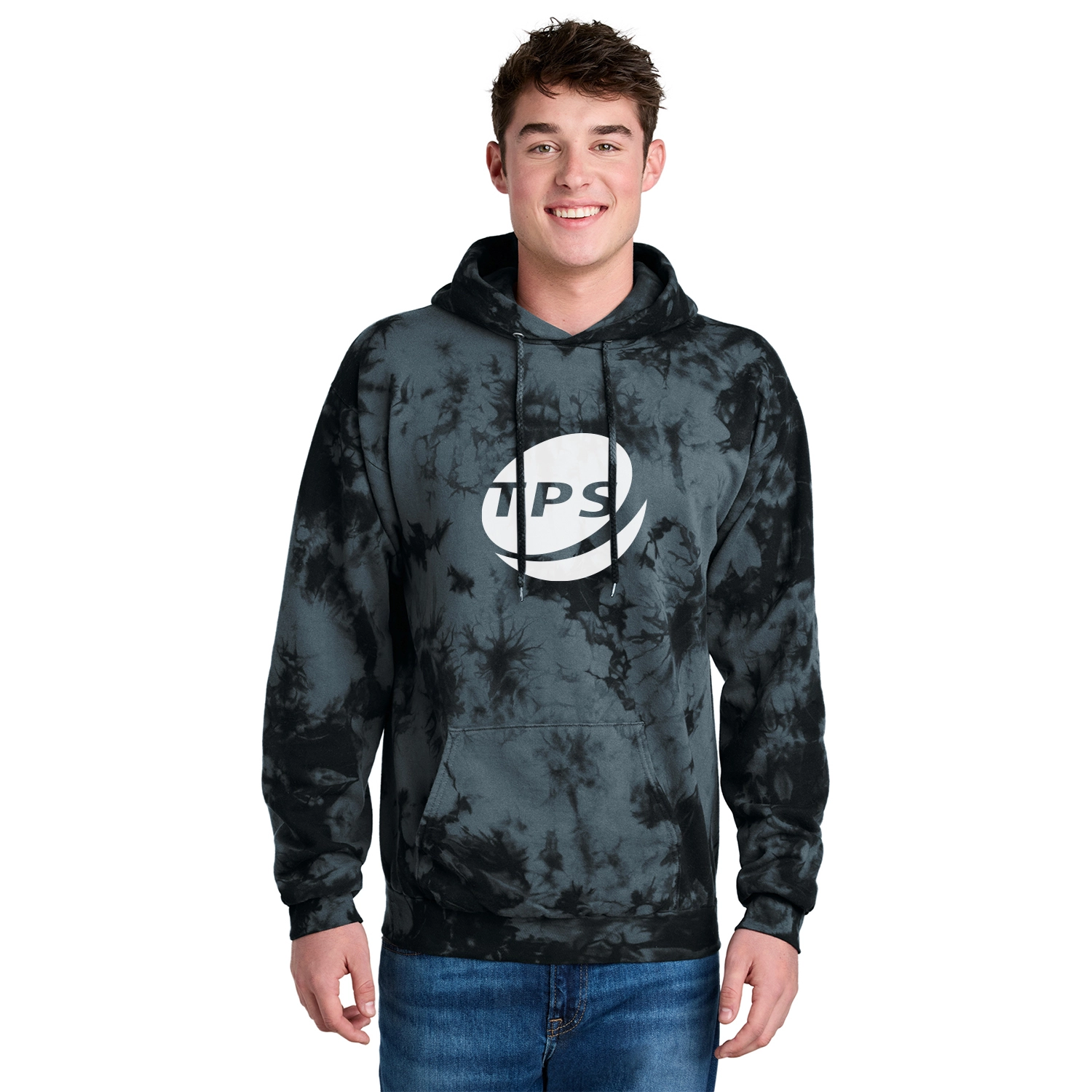 Port & Co Decorated Crystal Tie-Dye Pullover Hoodie
