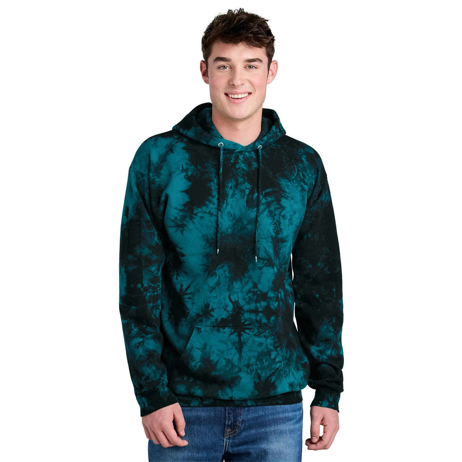 Port & Co Decorated Crystal Tie-Dye Pullover Hoodie 4