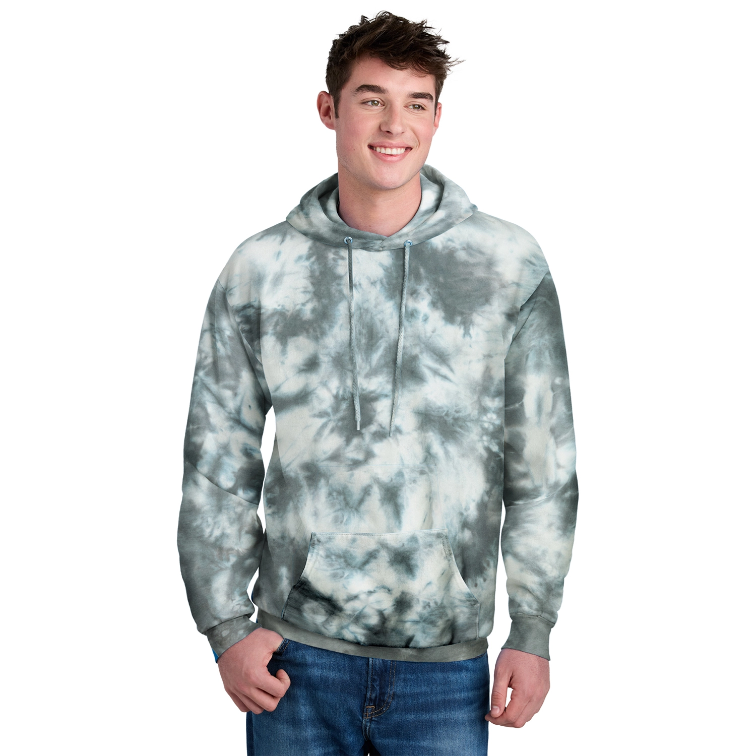 Port & Co Decorated Crystal Tie-Dye Pullover Hoodie 5