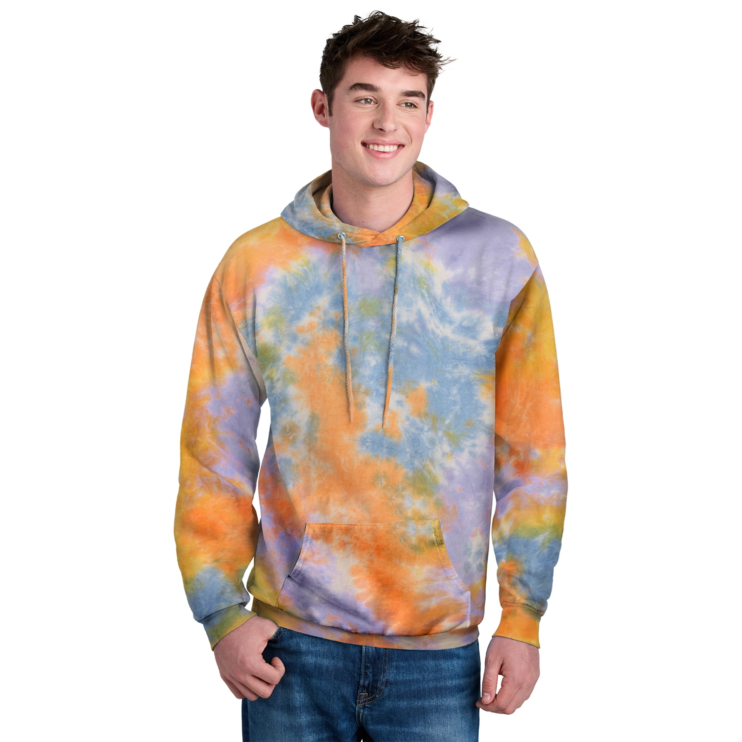 Port & Co Decorated Crystal Tie-Dye Pullover Hoodie 8