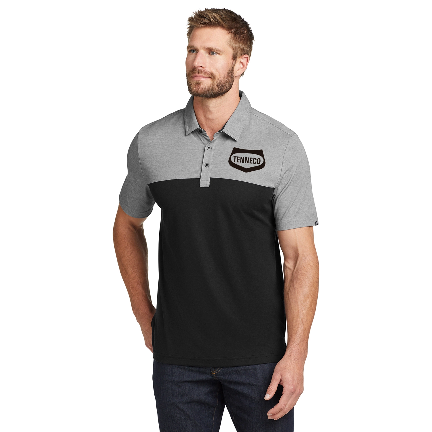 TravisMathew Oceanside Blocked Embroidered Polo