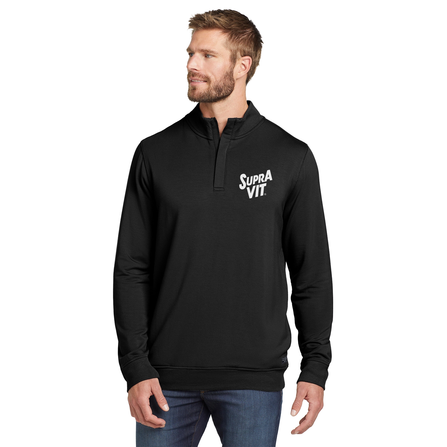 TravisMathew Newport Embroidered 1/4-Zip Fleece