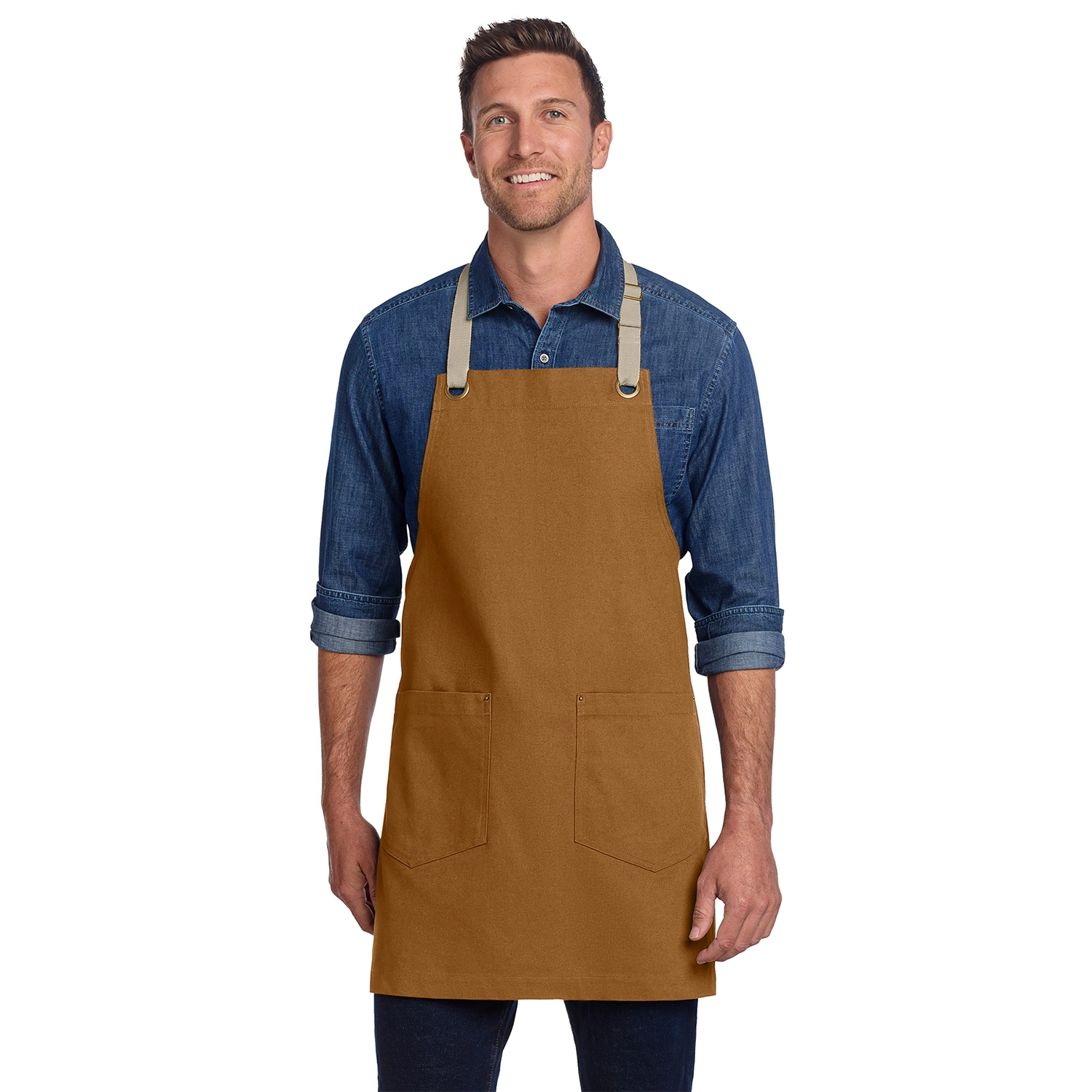 Port Authority Decorated Canvas Full-Length Two-Pocket Apron 3