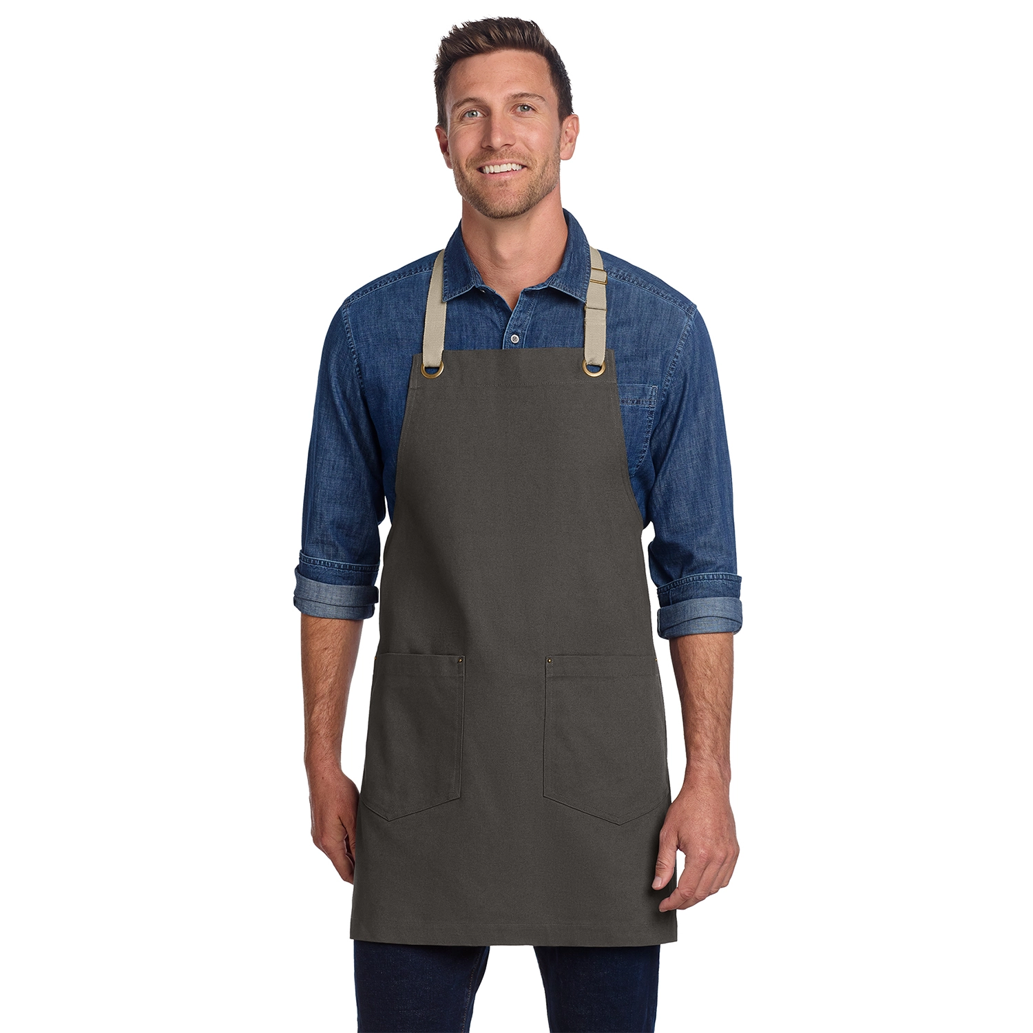 Port Authority Decorated Canvas Full-Length Two-Pocket Apron 4