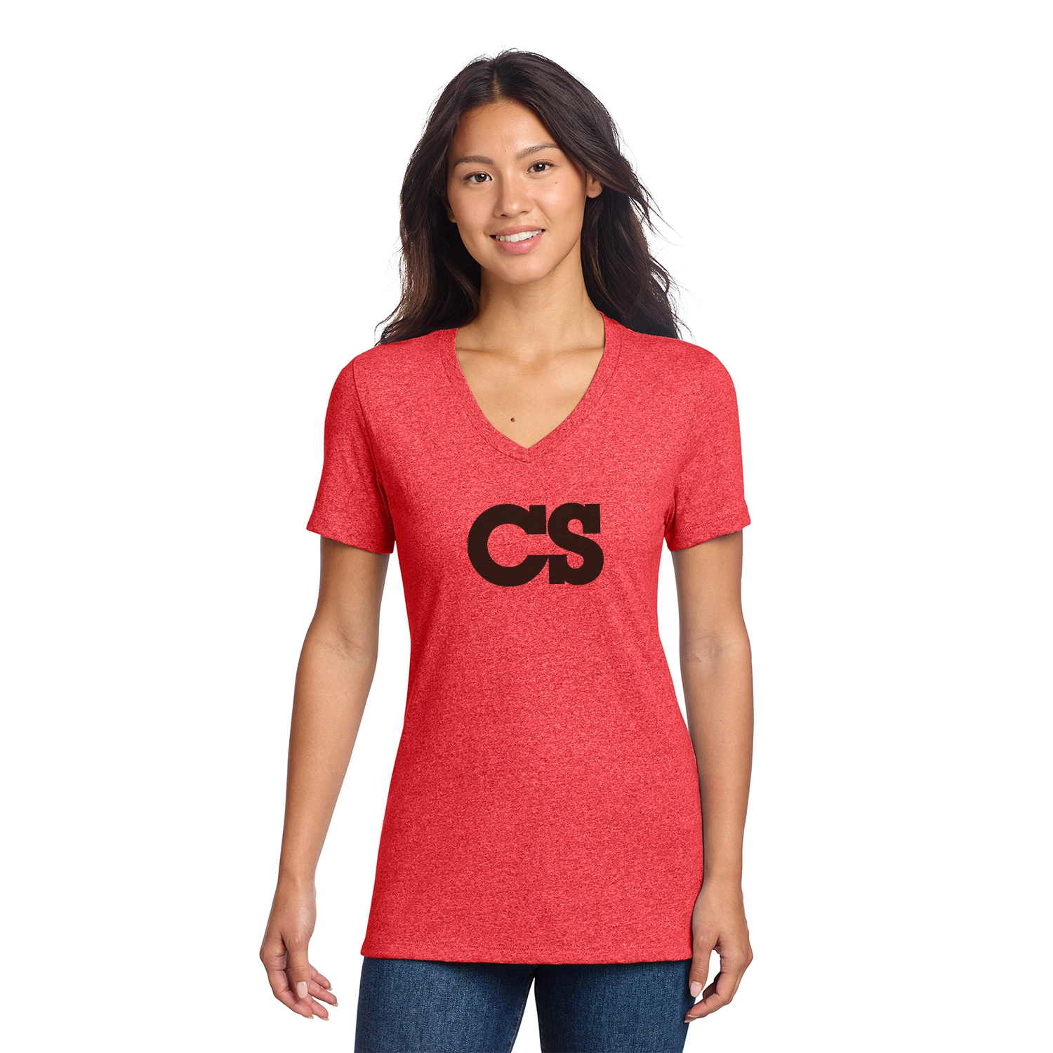 Allmade Decorated Women’s Recycled Blend V-Neck Tee