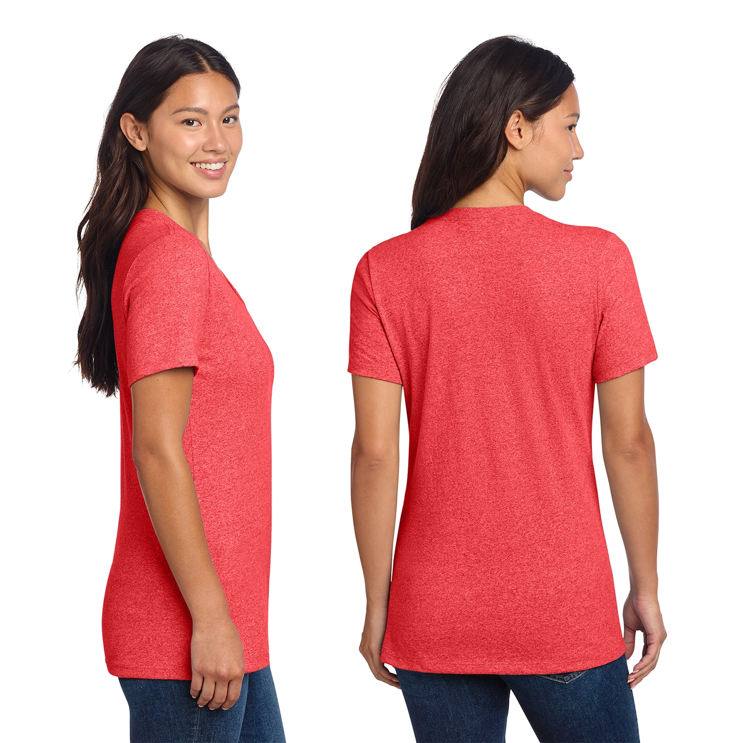 Allmade Decorated Women’s Recycled Blend V-Neck Tee 2