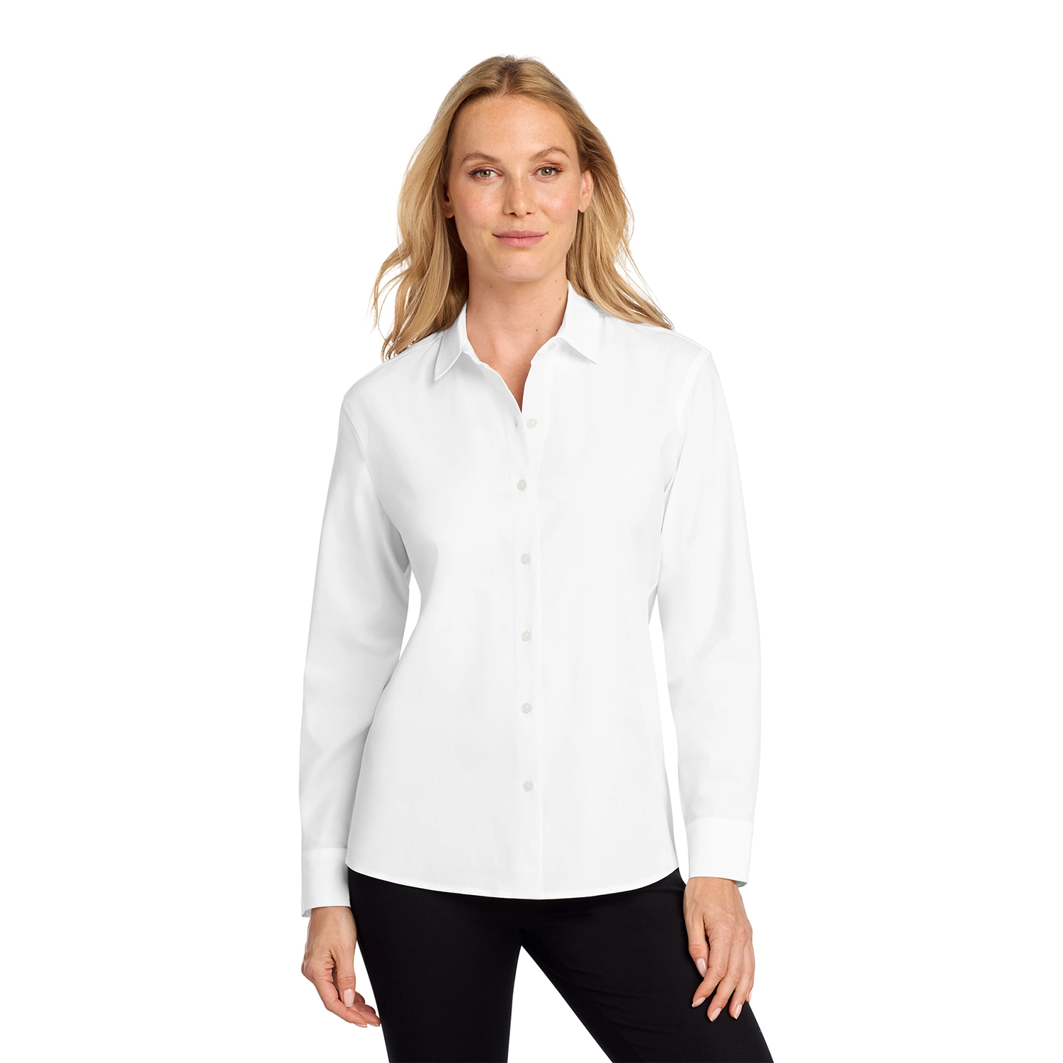 Mercer+Mettle Women’s Long Sleeve Stretch Embroidered Woven Shirt 5